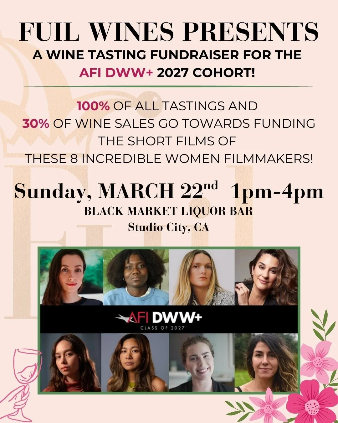 Fuil Wines March Pop-Up - Fundraiser for AFI DWW+