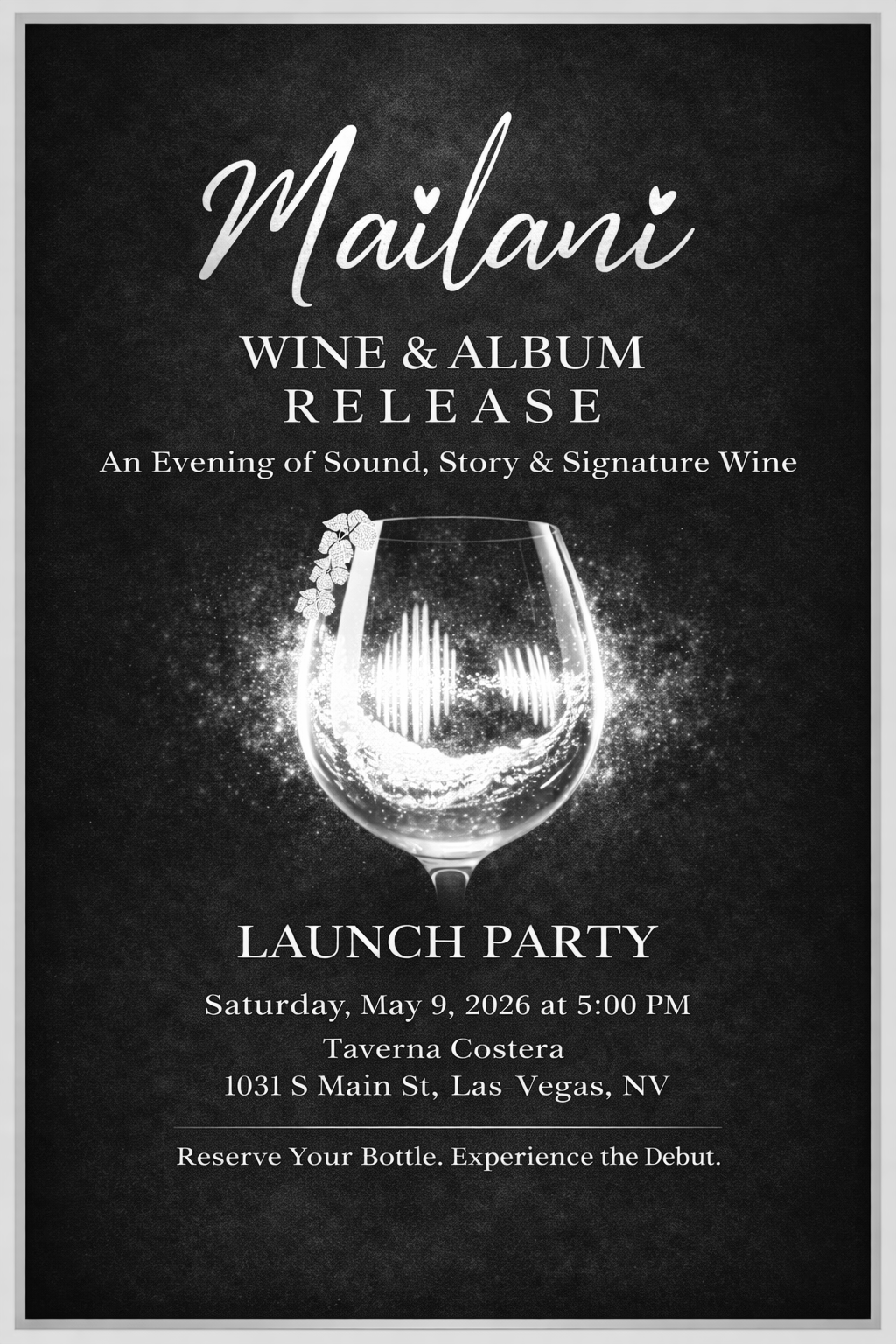 MAILANI: Wine &amp; Album Release