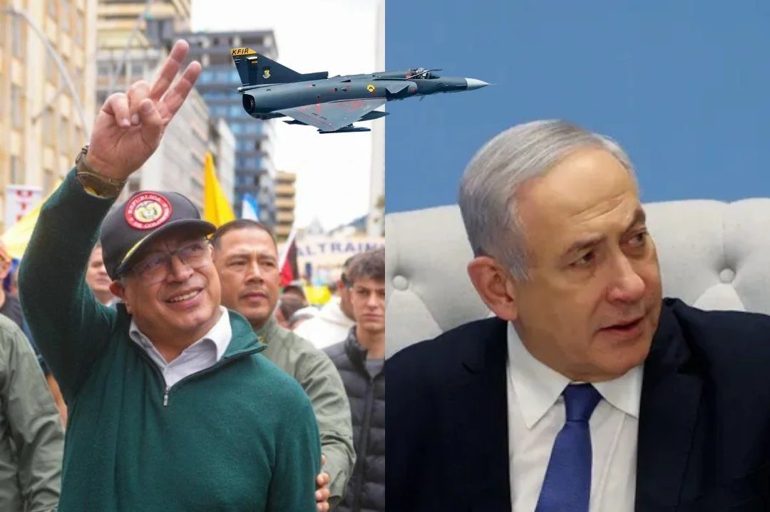 Dos hombres, uno con gafas y gorra de campaña, en una protesta, haciendo señal de paz, y otro en una oficina, con expresión pensativa.