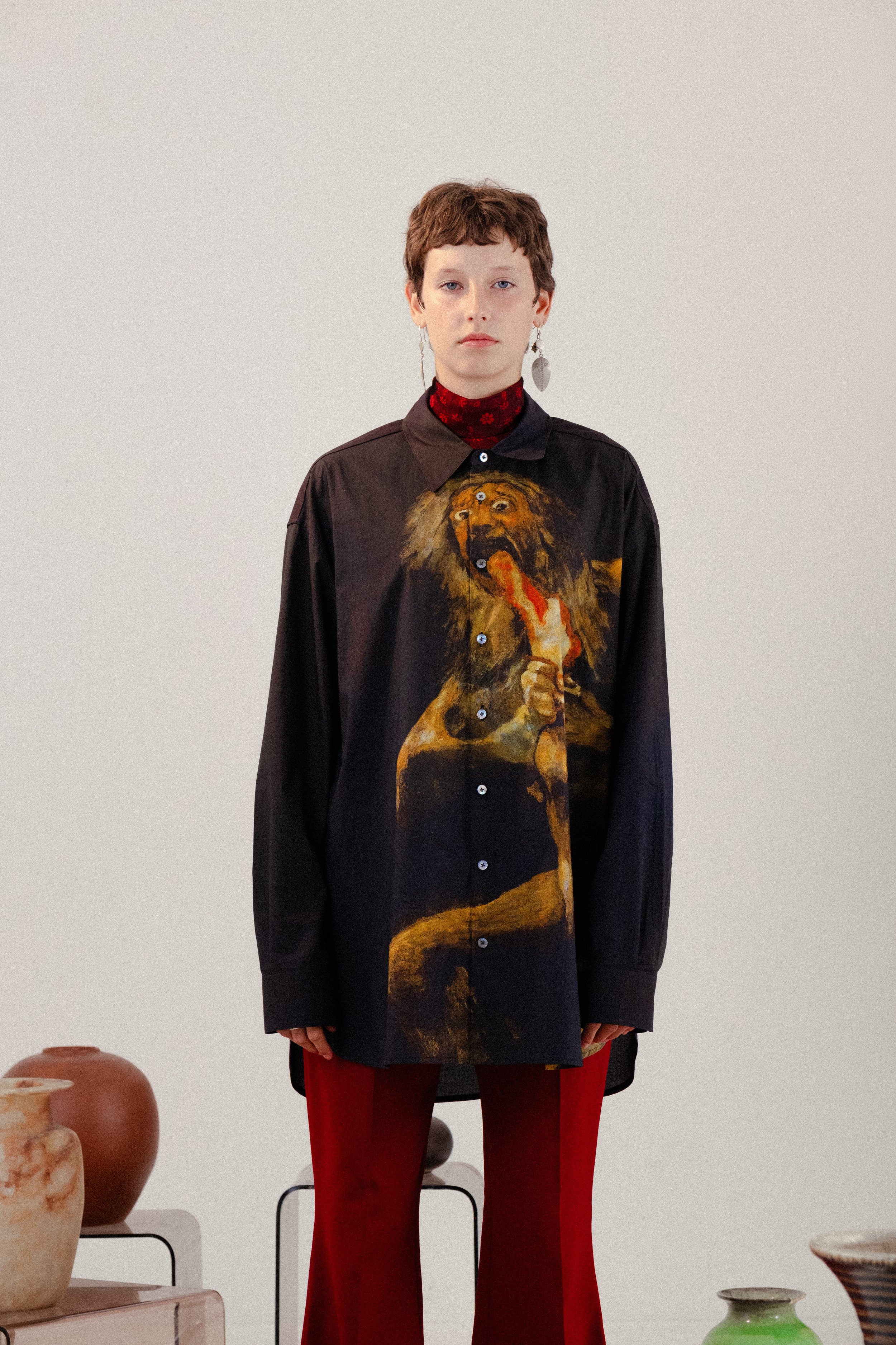 Saturn Devouring His Son Oversized Shirt