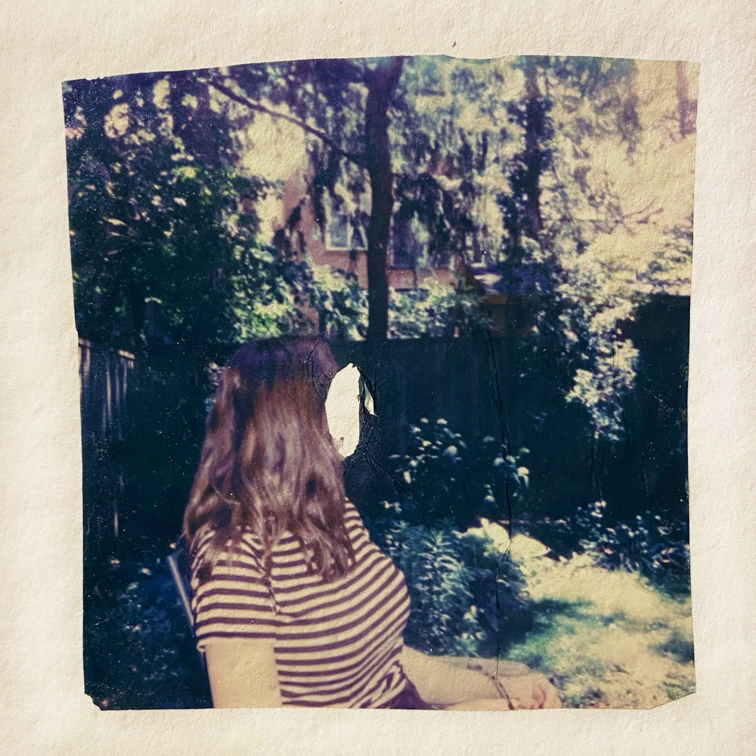 a Concept, a Fragment, a Body to Look at and Adore
Polaroid emulsion on somerset (2020)