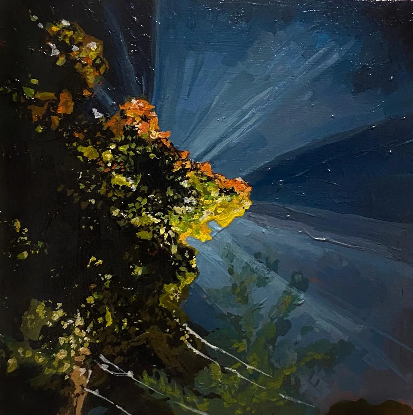 Street Lamp Light
Acrylic on wooden panel (2023), 6 x 6 inches