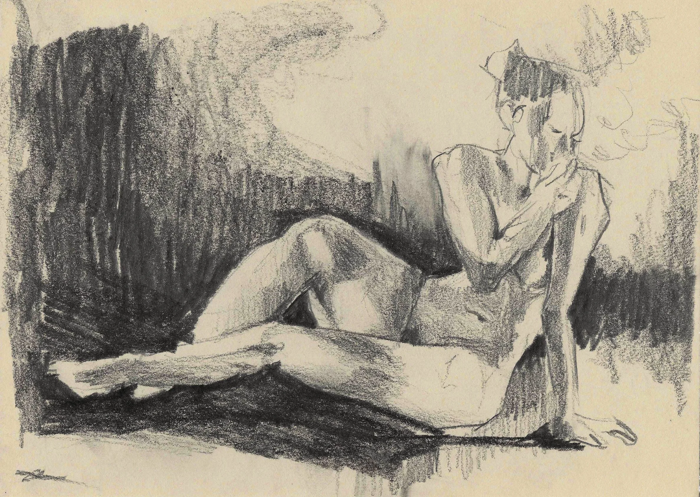 While You Rest
Graphite on paper (2022), 9 x 12 inches