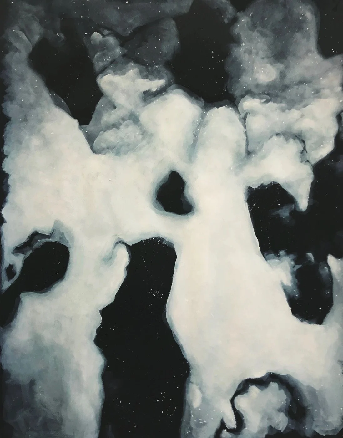 A Lonely Walts in the Snow
Acrylic on paper (2019), 24 x 36 inches