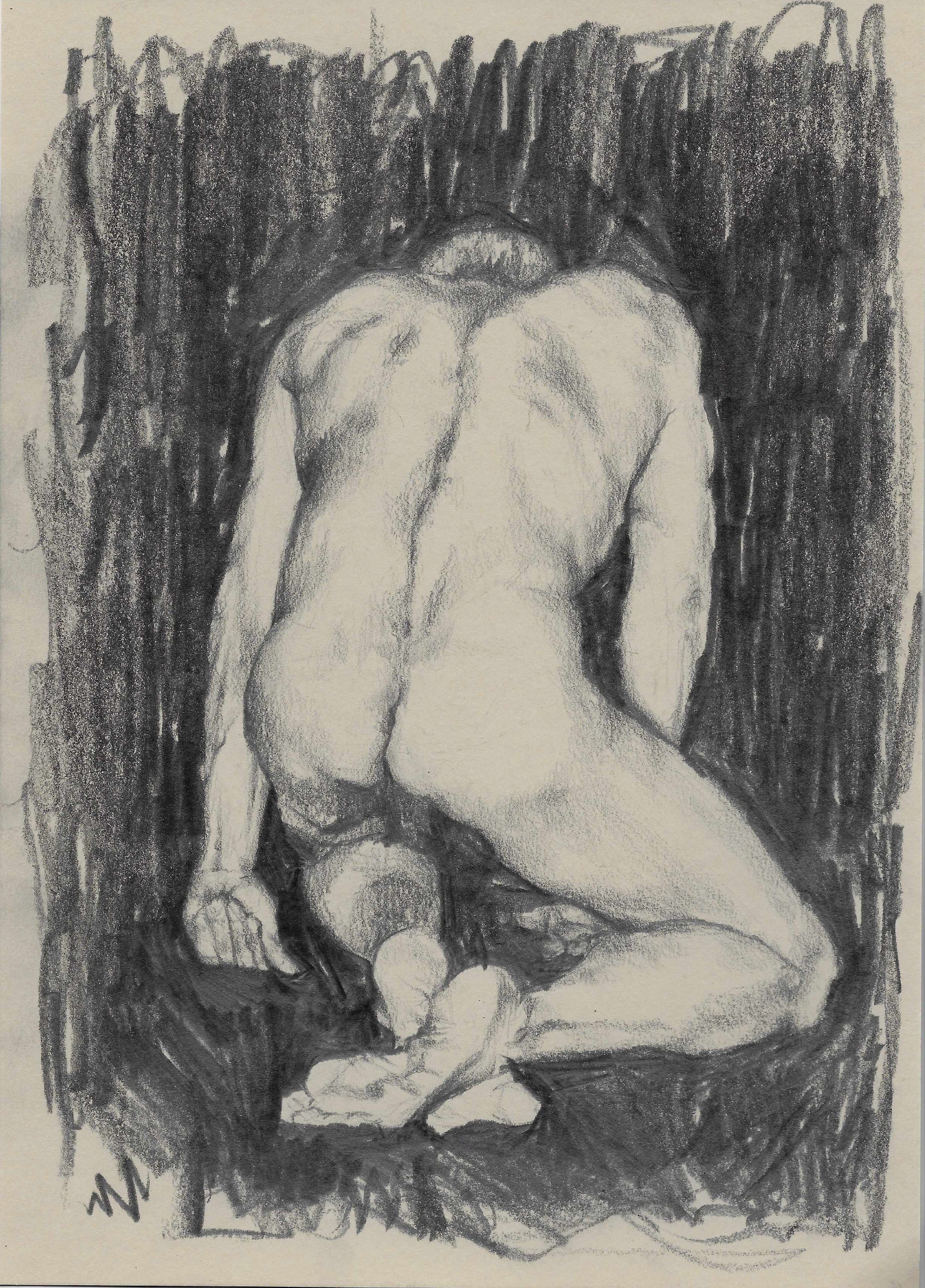 Graphite on paper (2022), 9 x 12 inches