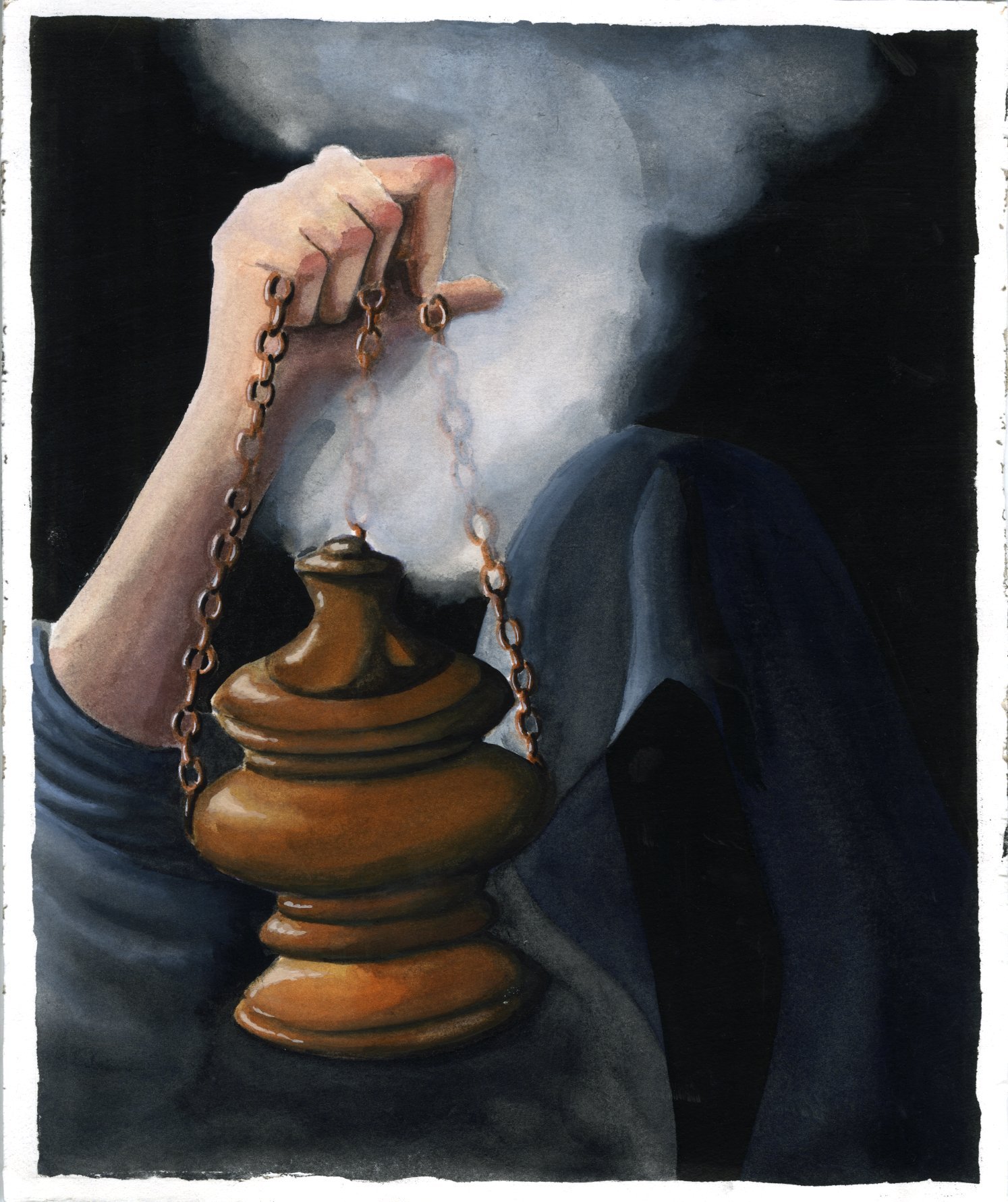 smoke and mirrors (2025), watercolor