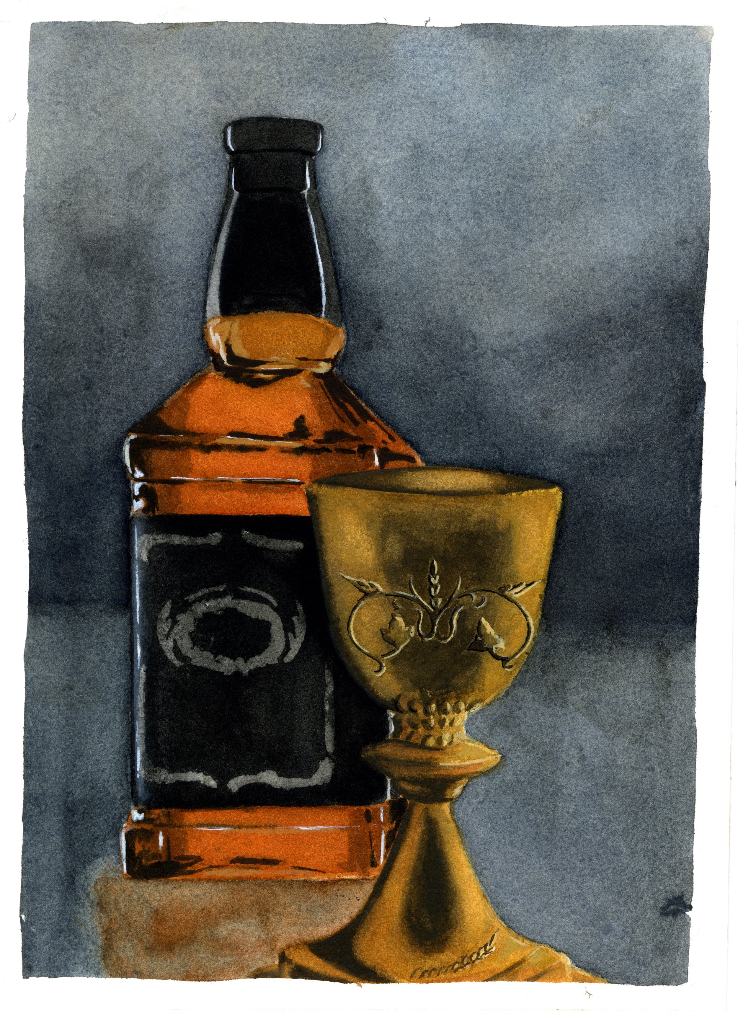 chalice (2025), watercolor