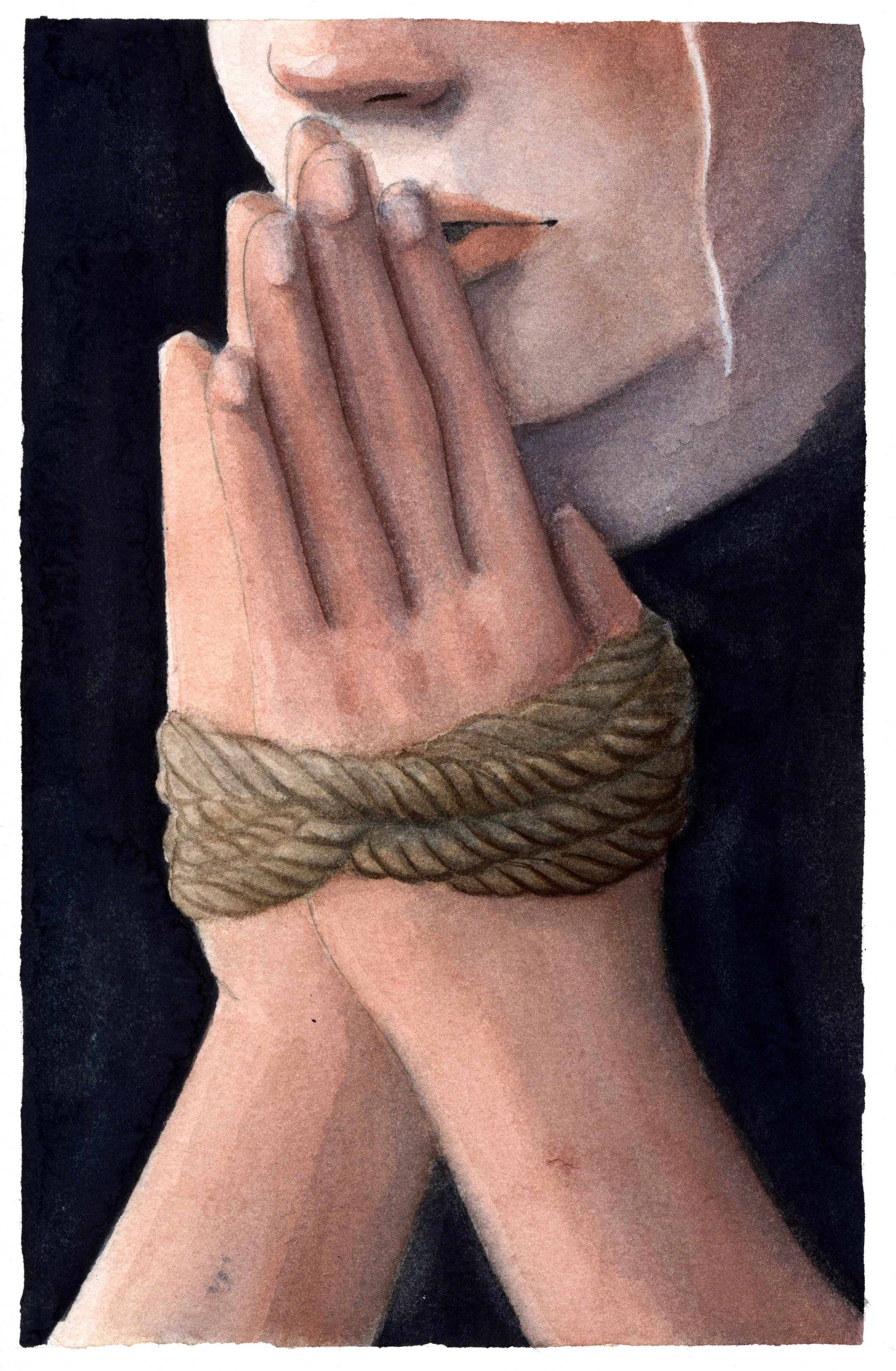 conversion (2024), watercolor