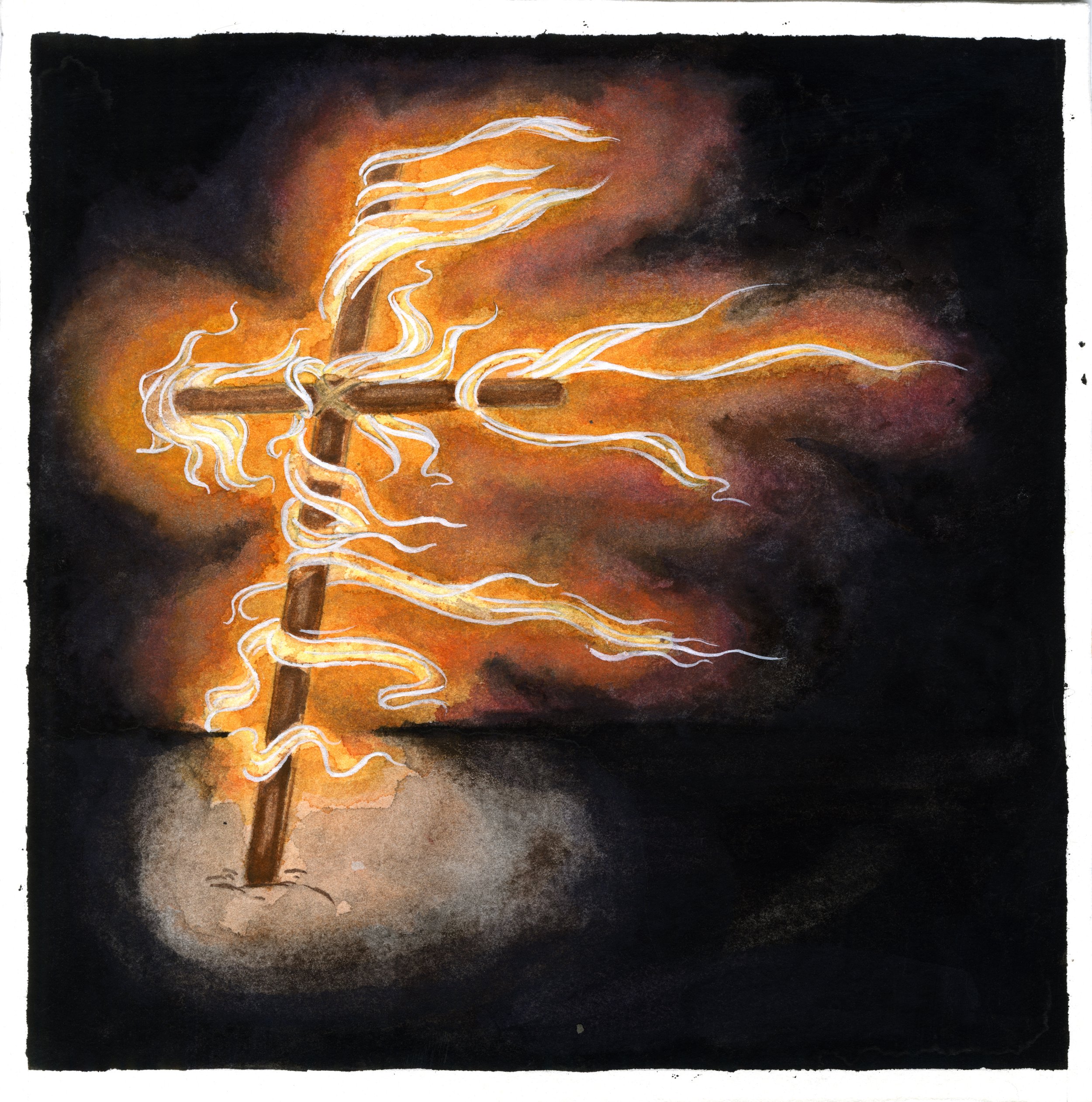 no hate like christian love (2024), watercolor