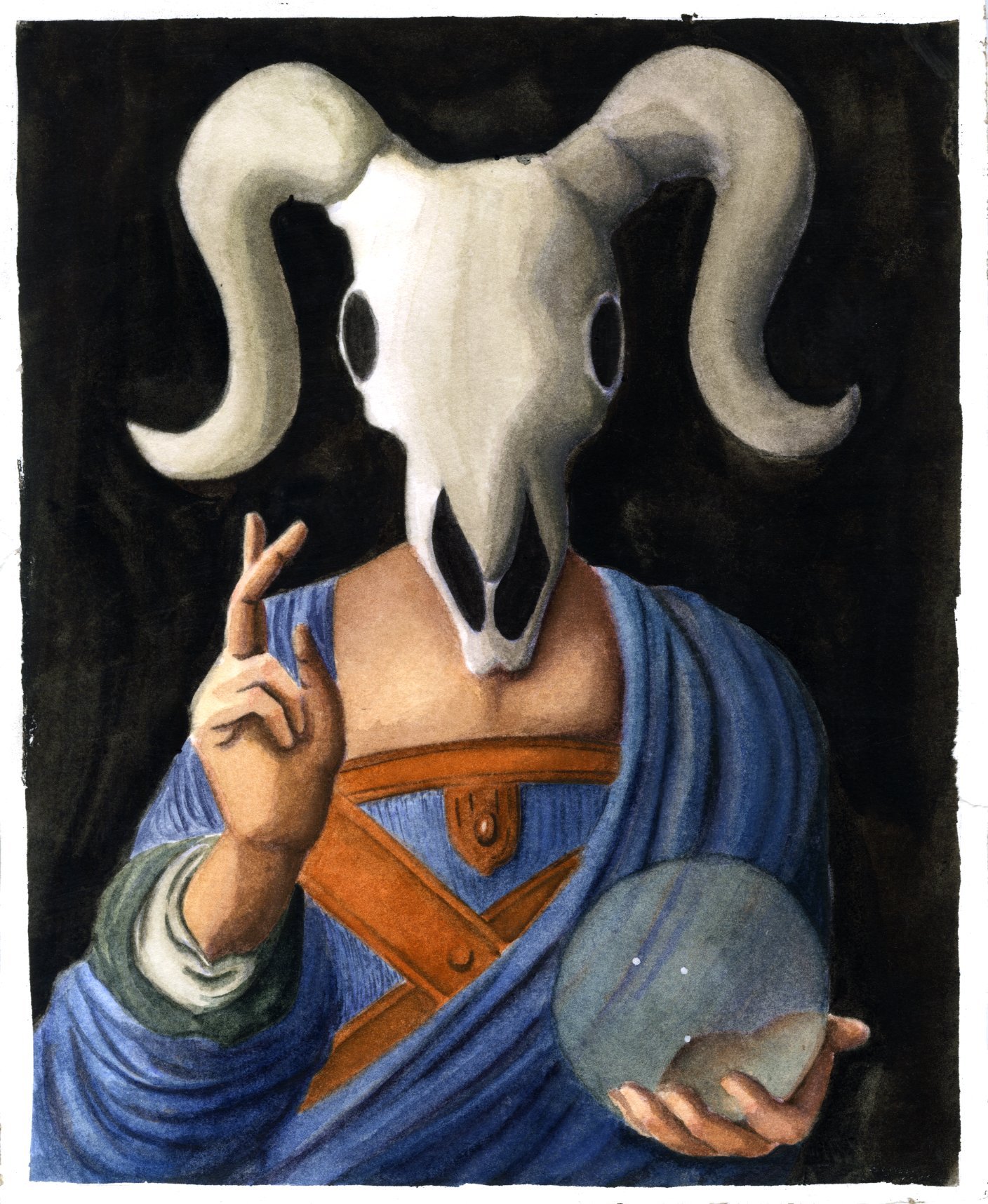 saintly (2025), watercolor