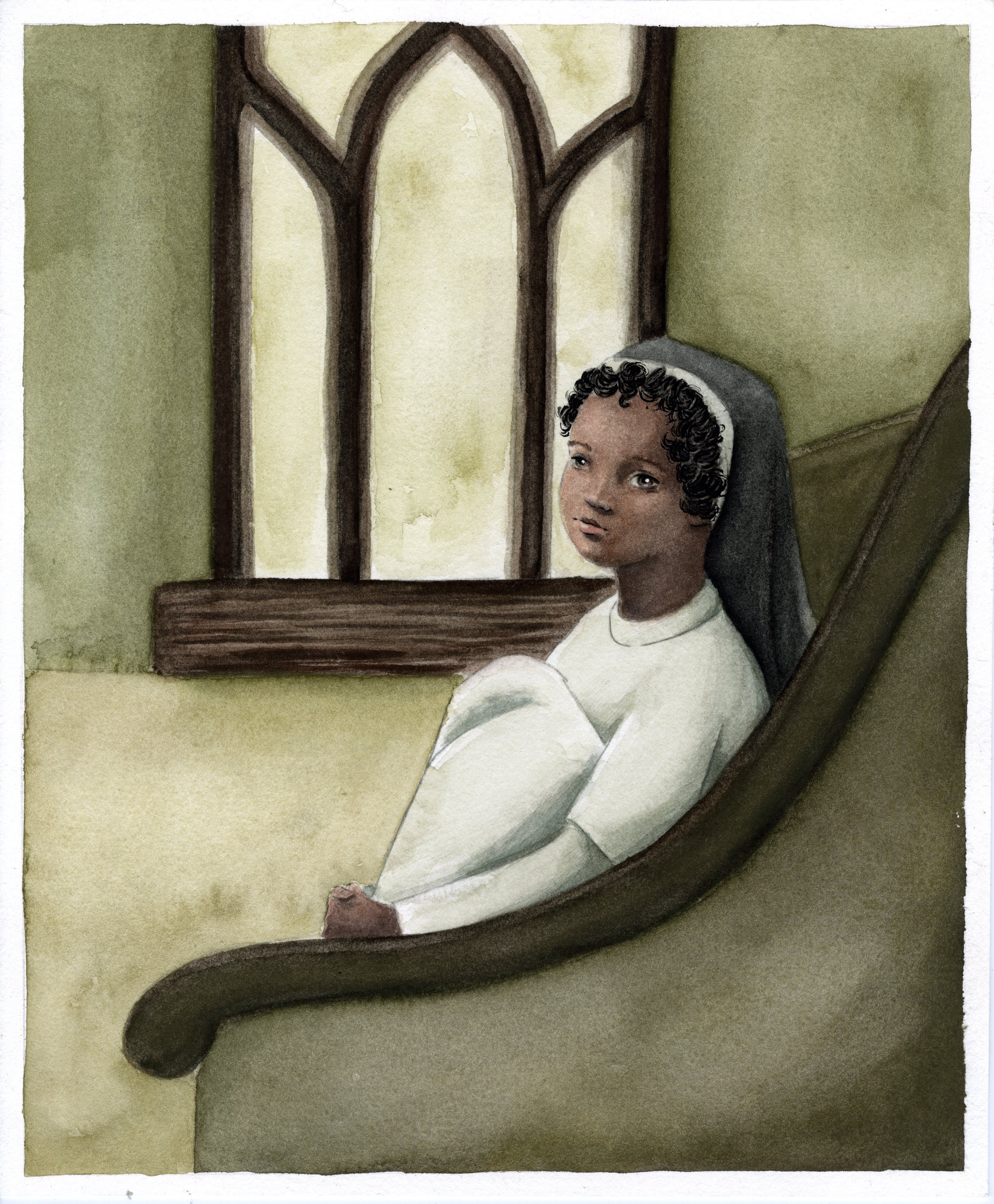 little sister (2024), watercolor