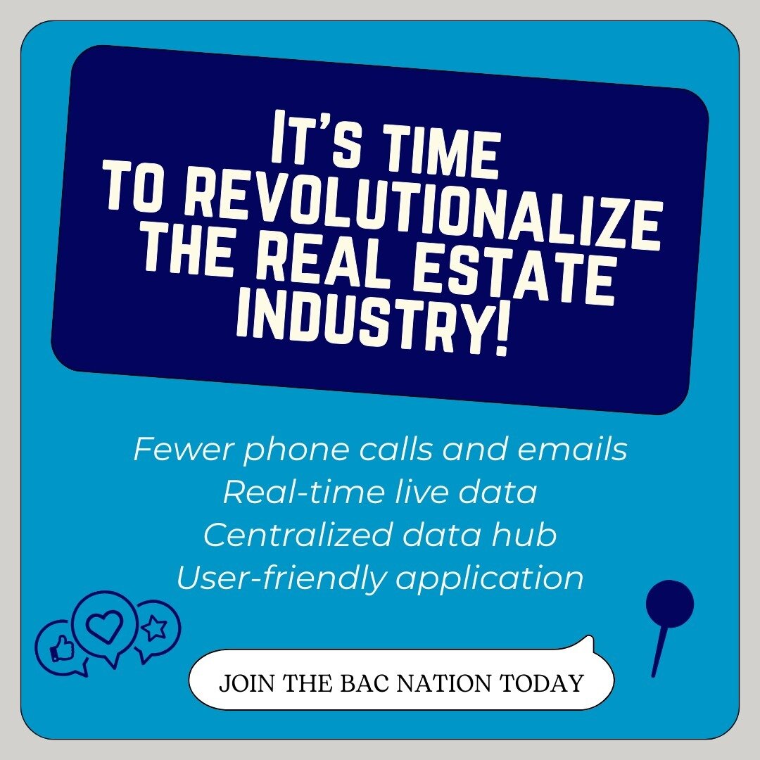A response to a need, BAC Nation was born. 

BAC Nation was created to provide a solution to the real estate community to streamline communication around sharing compensation data.