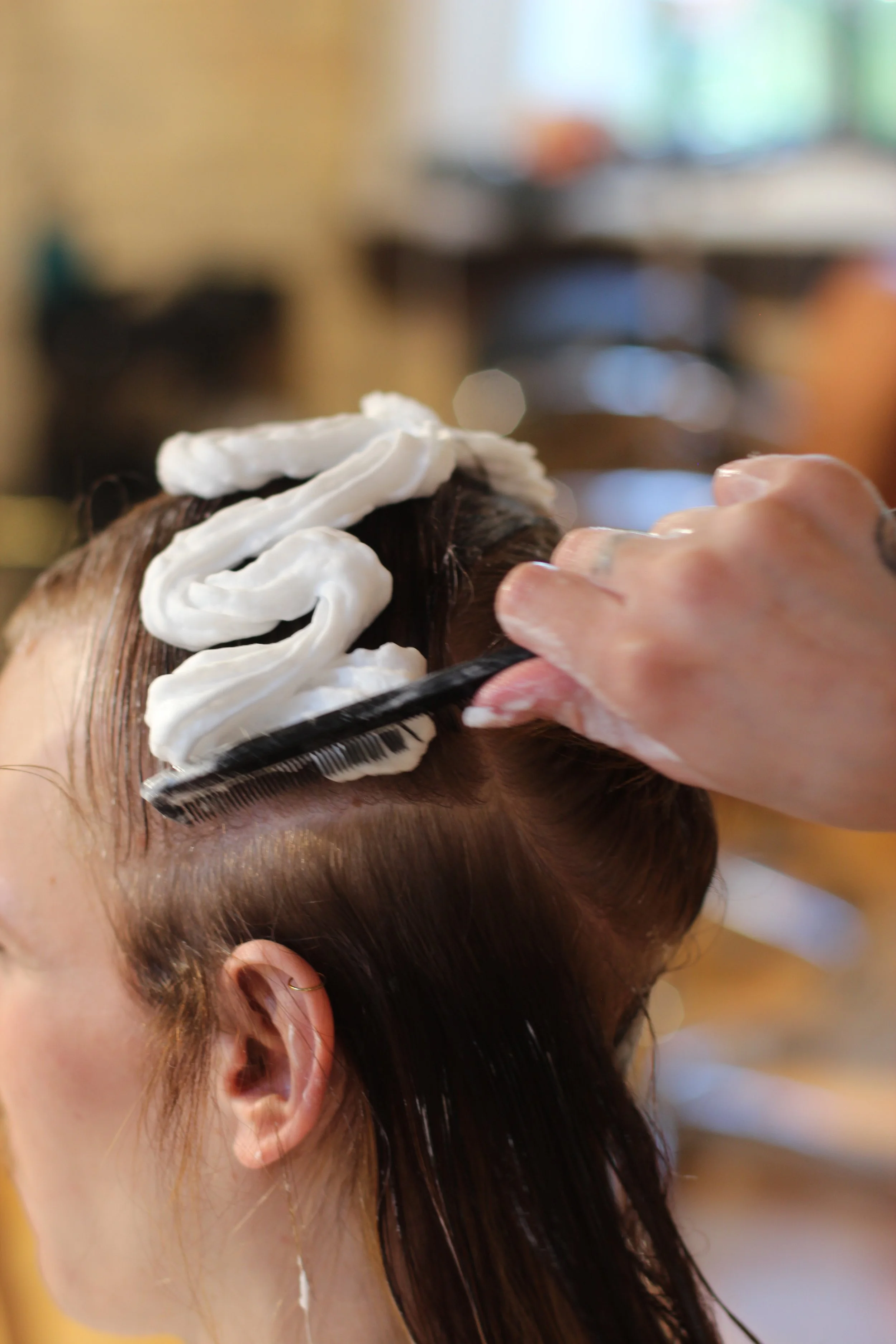 mousse on hair
