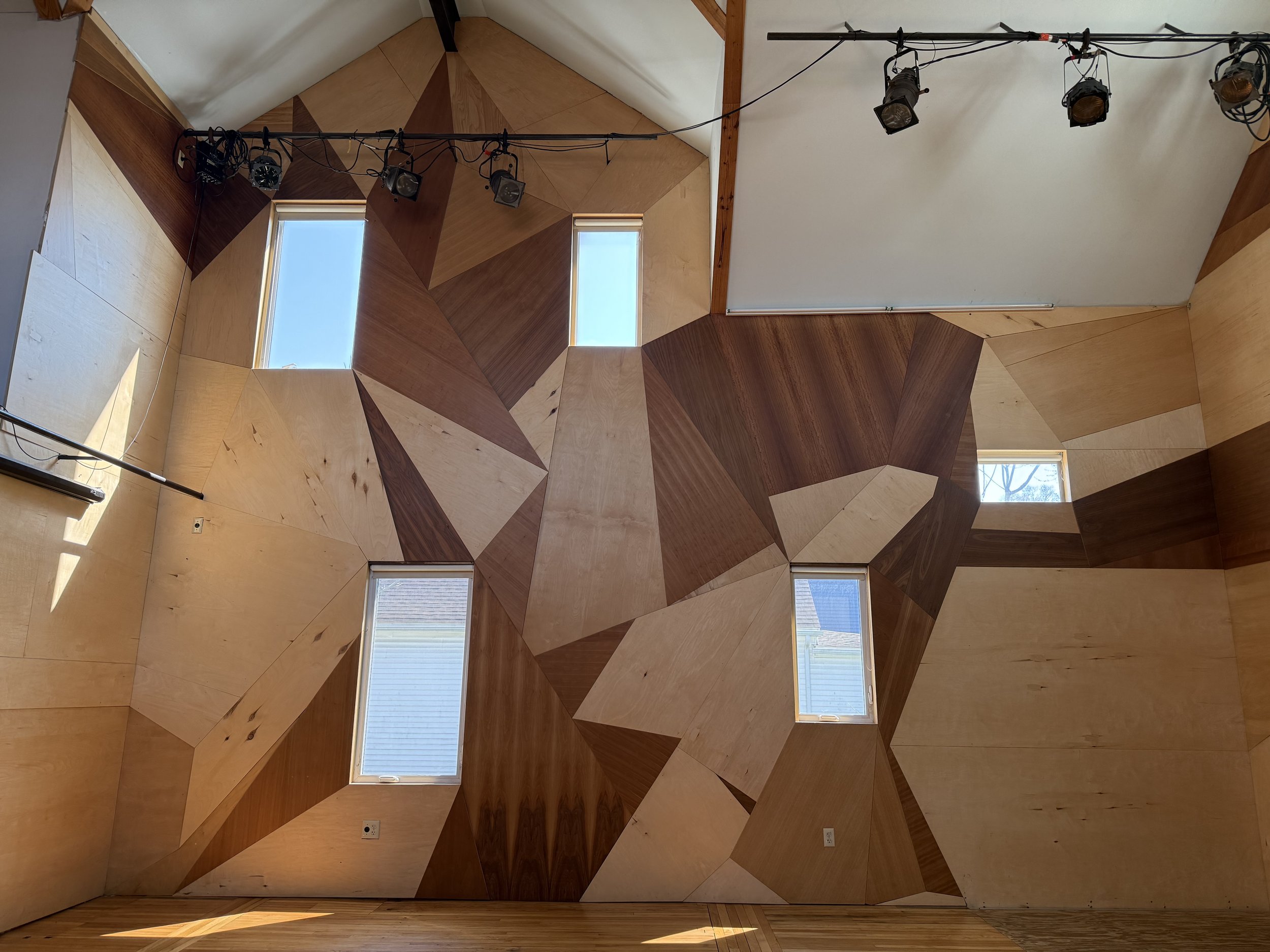Play House Interior. Right side with 4 windows