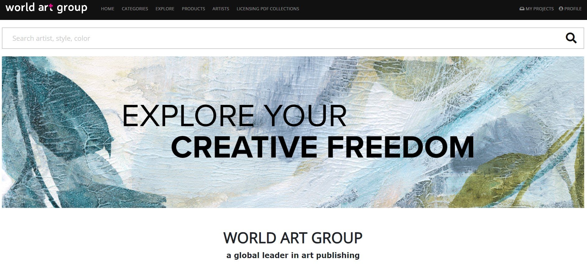 World Art Group-Front End Marketing Skin