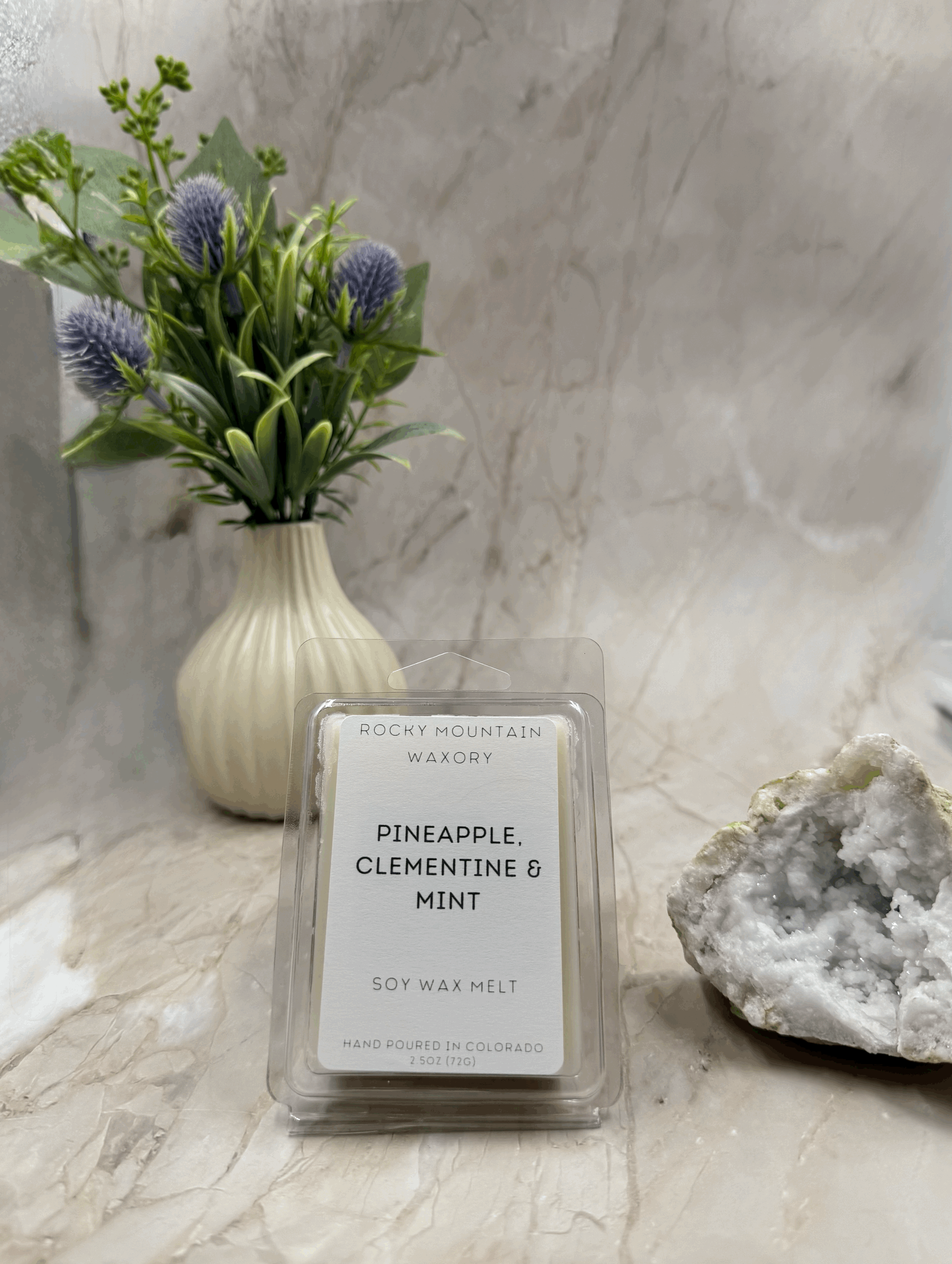 Pineapple, Clementine & Mint  - 2.5 oz Wax Melt