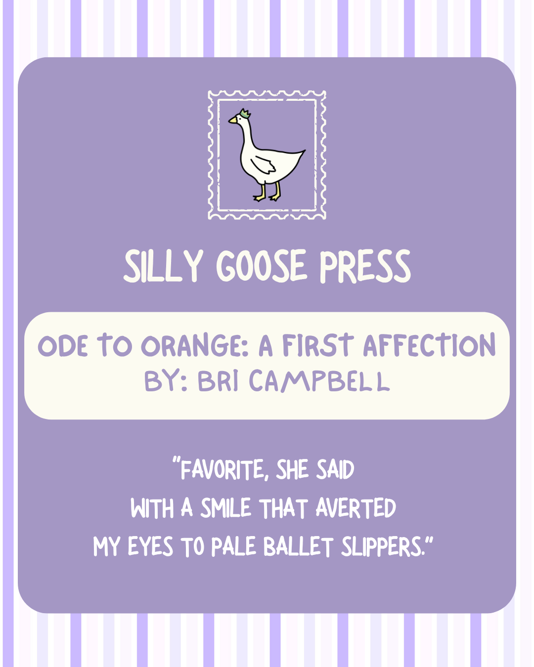 Ode to Orange: A First Affection