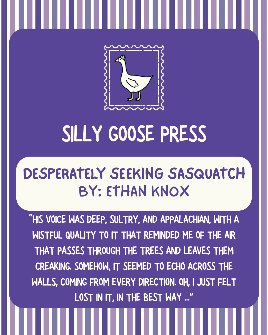 Desperately Seeking Sasquatch