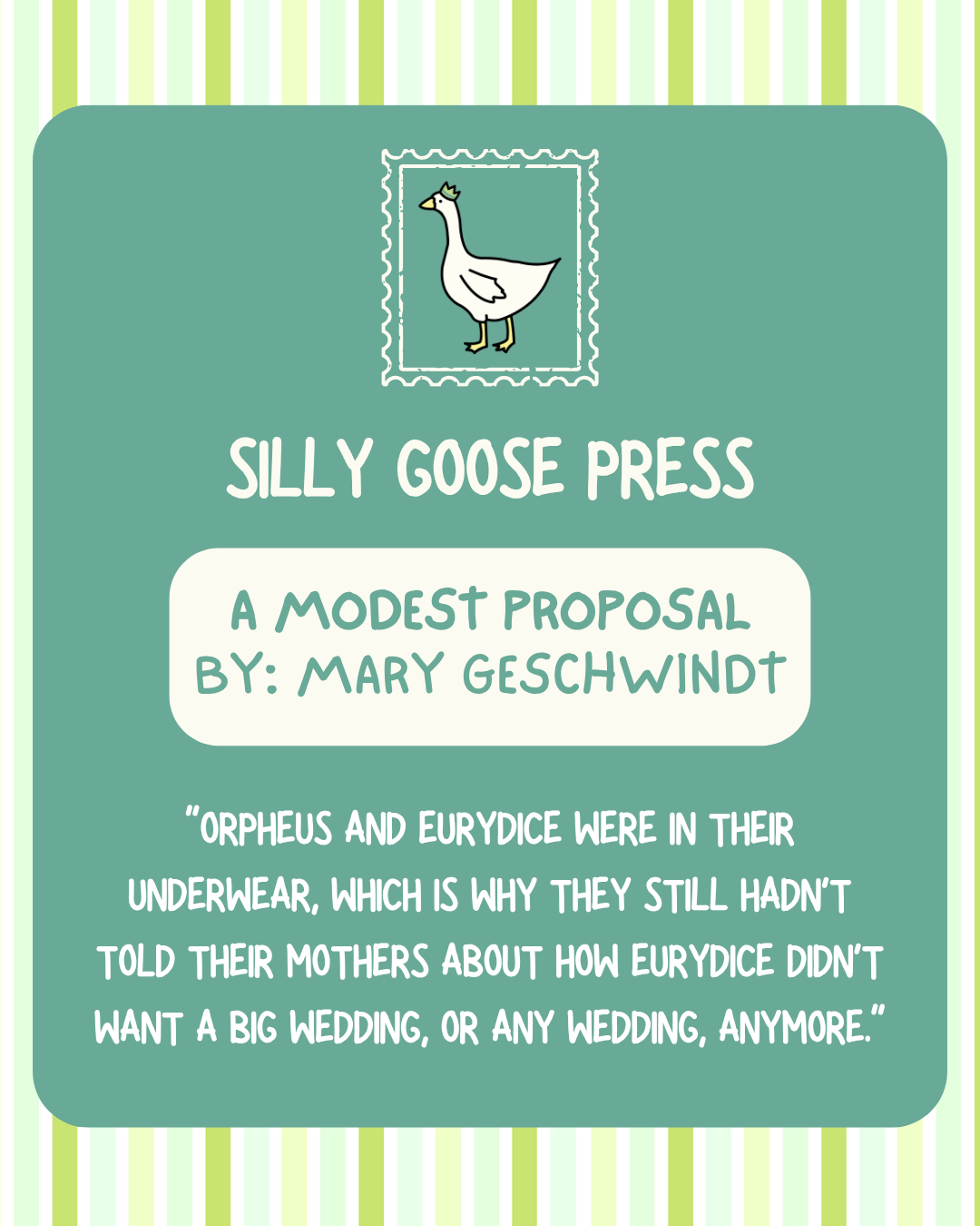 A Modest Proposal