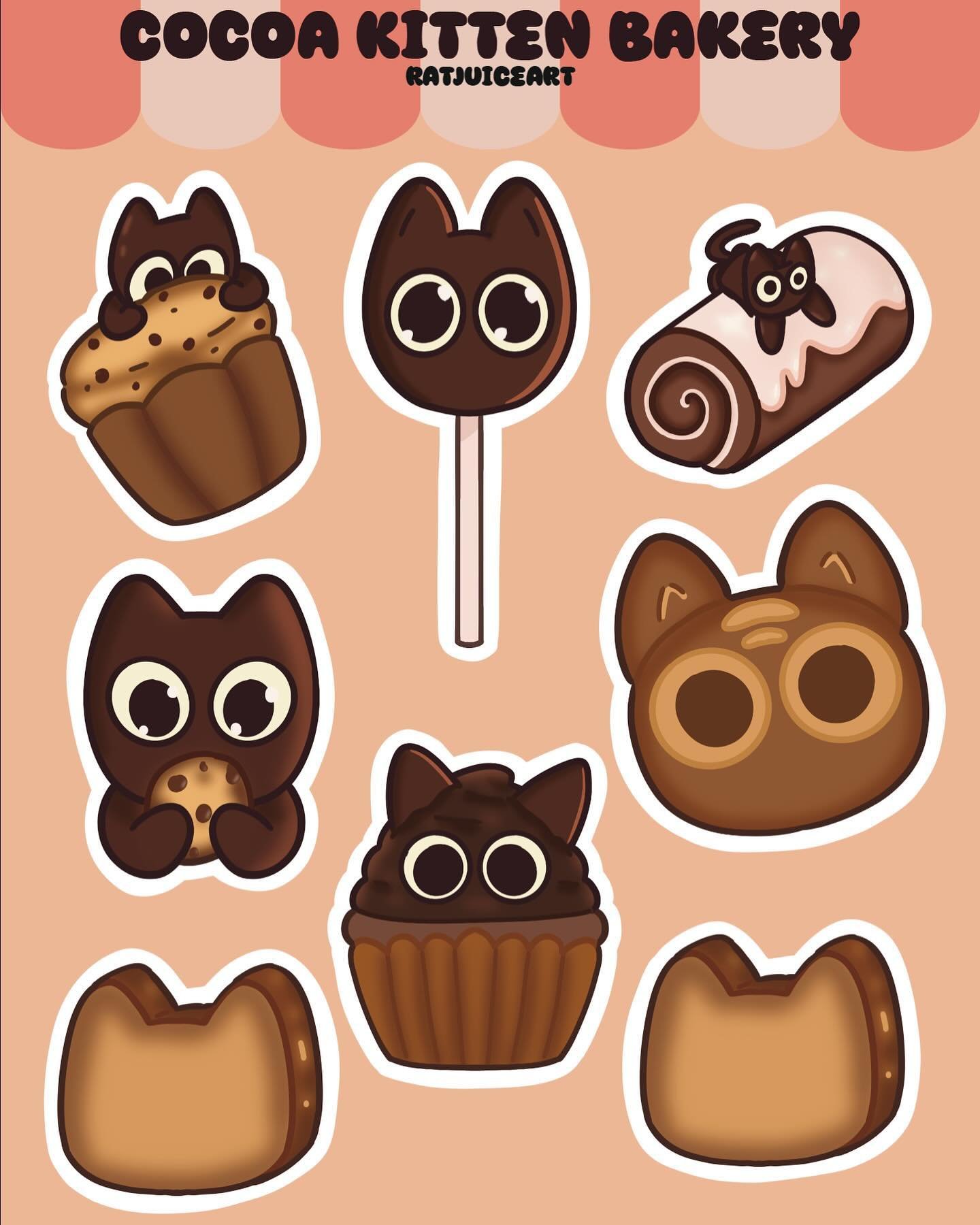 Sticker sheet!! I haven&rsquo;t added these to my shop yet because I&rsquo;m still testing sticker paper, but I&rsquo;m so happy with these