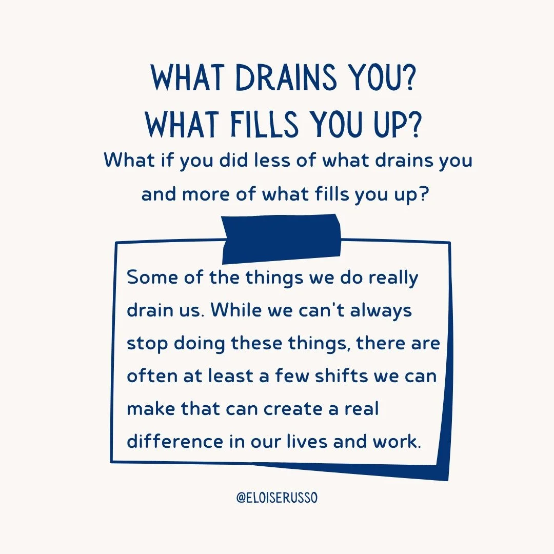 Small shifts, big rewards...or how I finally gave up on doing my own bookkeeping (draining for me) and felt the relief of crossing that task off my to do list, freeing up time and energy for work that fills me up. More shifts in the works :) What abo