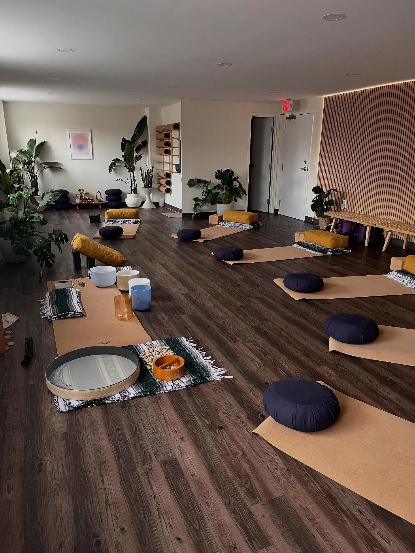 Such a lovely restorative yoga and crystal sound bath this week at @1440health_collective Thanks for having me! &hearts;️