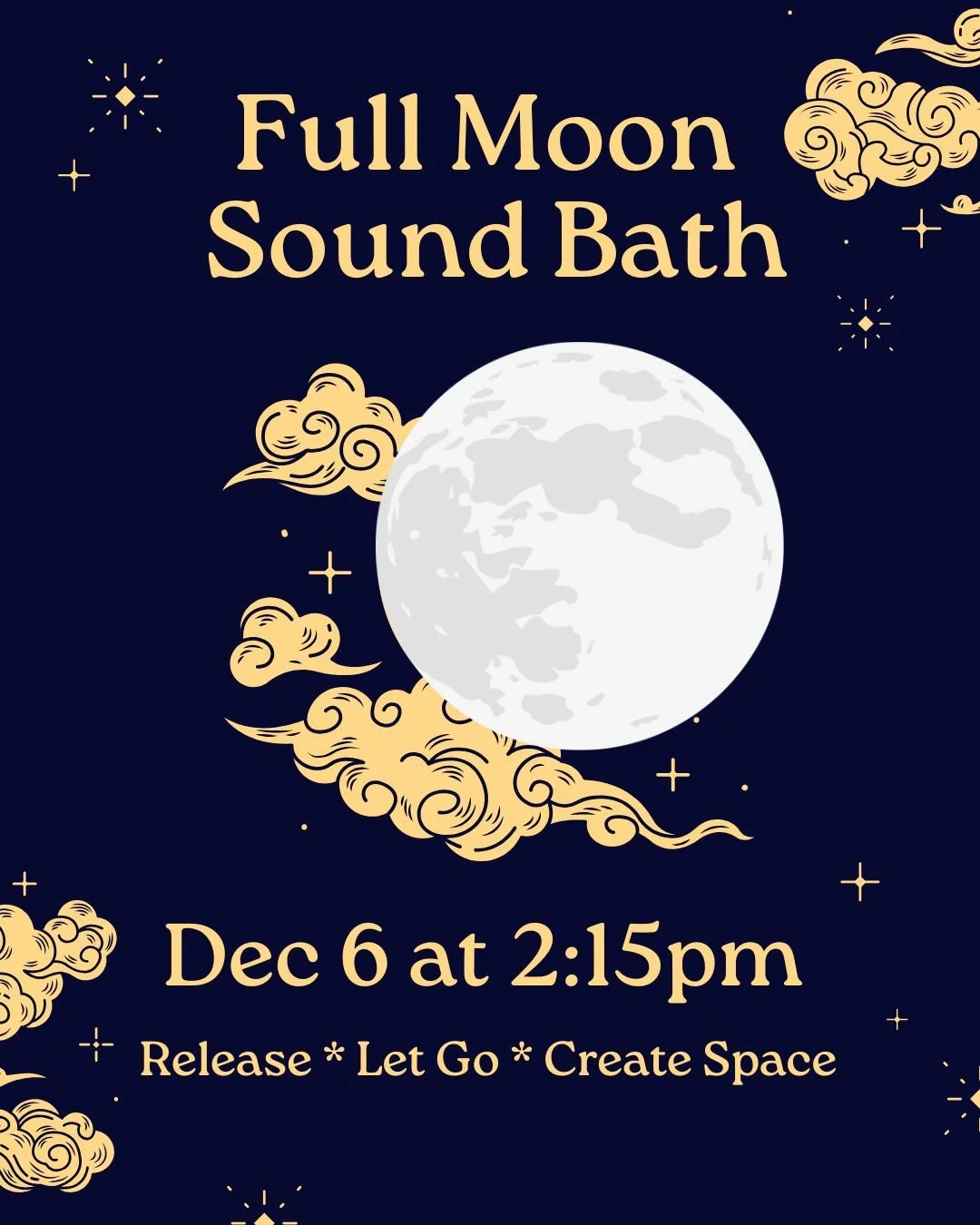 One of my favorite offerings - a full moon sound bath! New time added for this Saturday - 2:15pm @circleyogadc Link in bio.