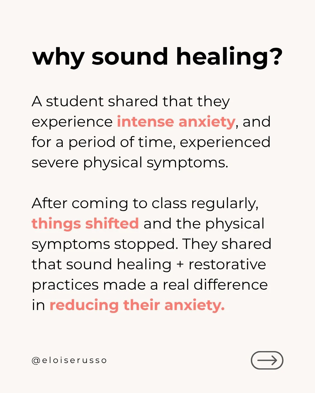I came to sound healing and restorative yoga during a period of extreme exhaustion. 

These practices supported my rest, recovery, and rejuvenation. 

I'm now so honored to be teaching the practices that have been so healing to me, and grateful to th
