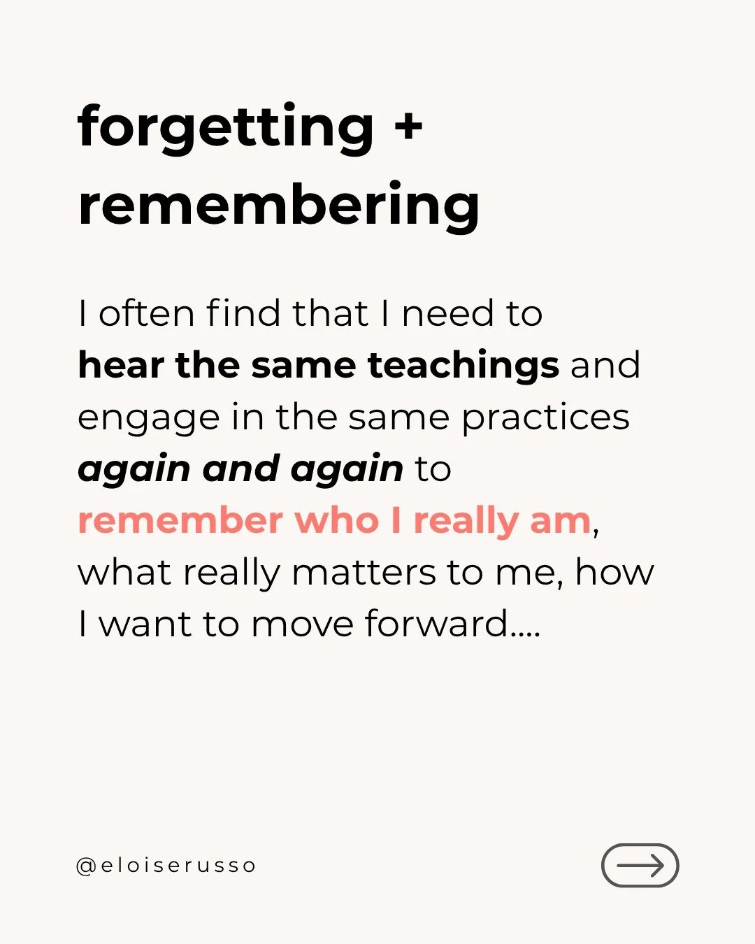 I often find that I need to hear the same teachings and come back to the same practices again and again.

Because life can get busy, the calendar fills up, my attention gets pulled in every direction...

And sometimes I lose touch with my inner voice