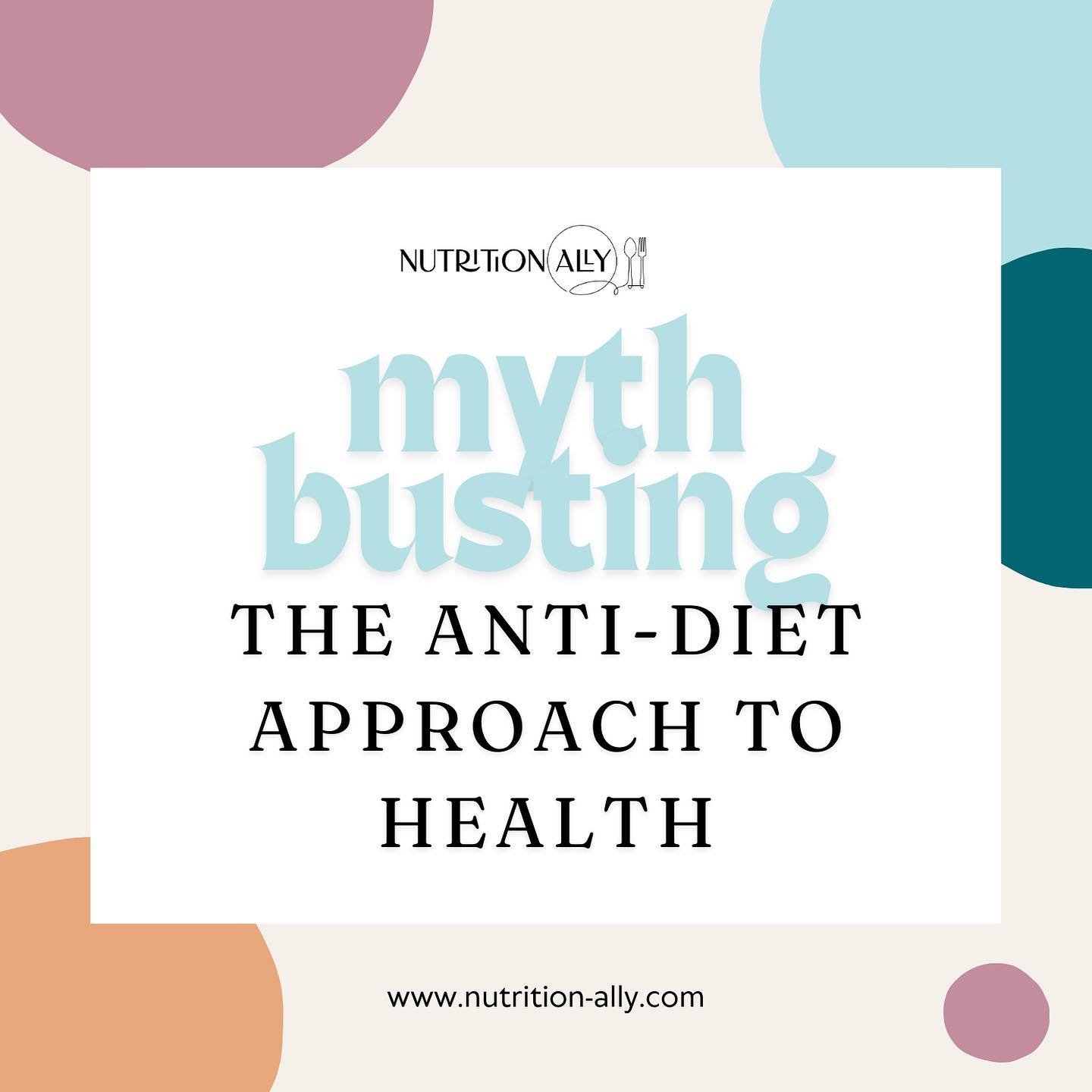 Clearing up 4 of the most common misconceptions  about the anti-diet approach 💛 #antidiet #yournutritionally #mnt #dietitian #weightneutral #mythbusting #rdapproved