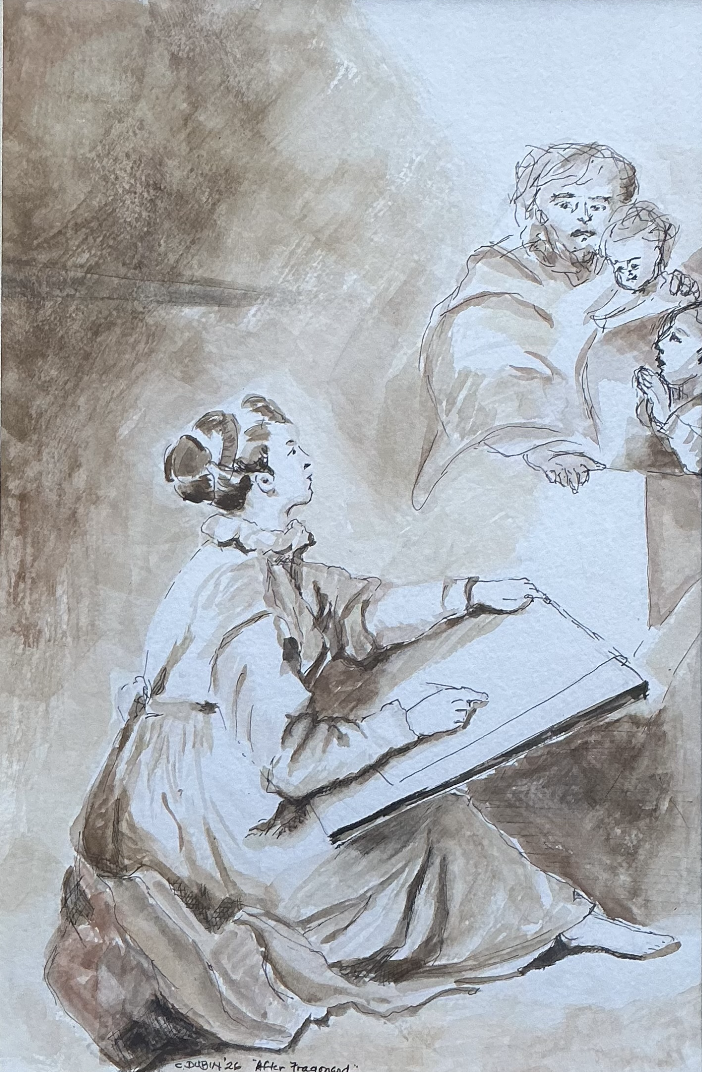 After Fragonard by Connie Dubin