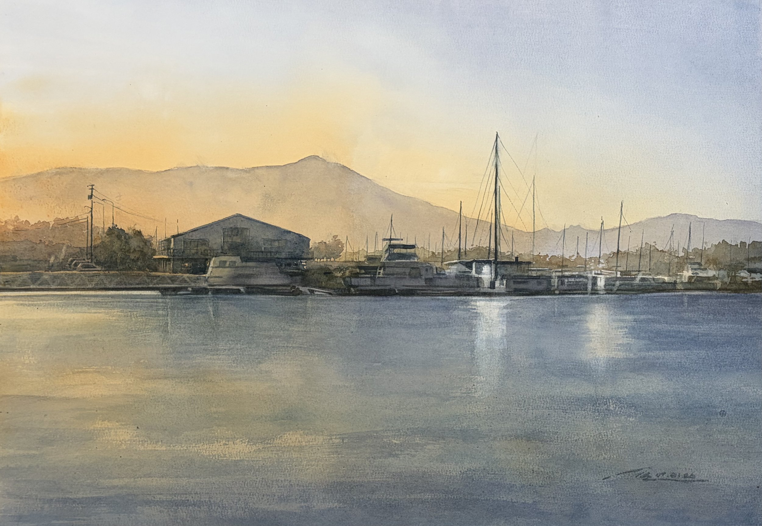 Sunset in Sausalito