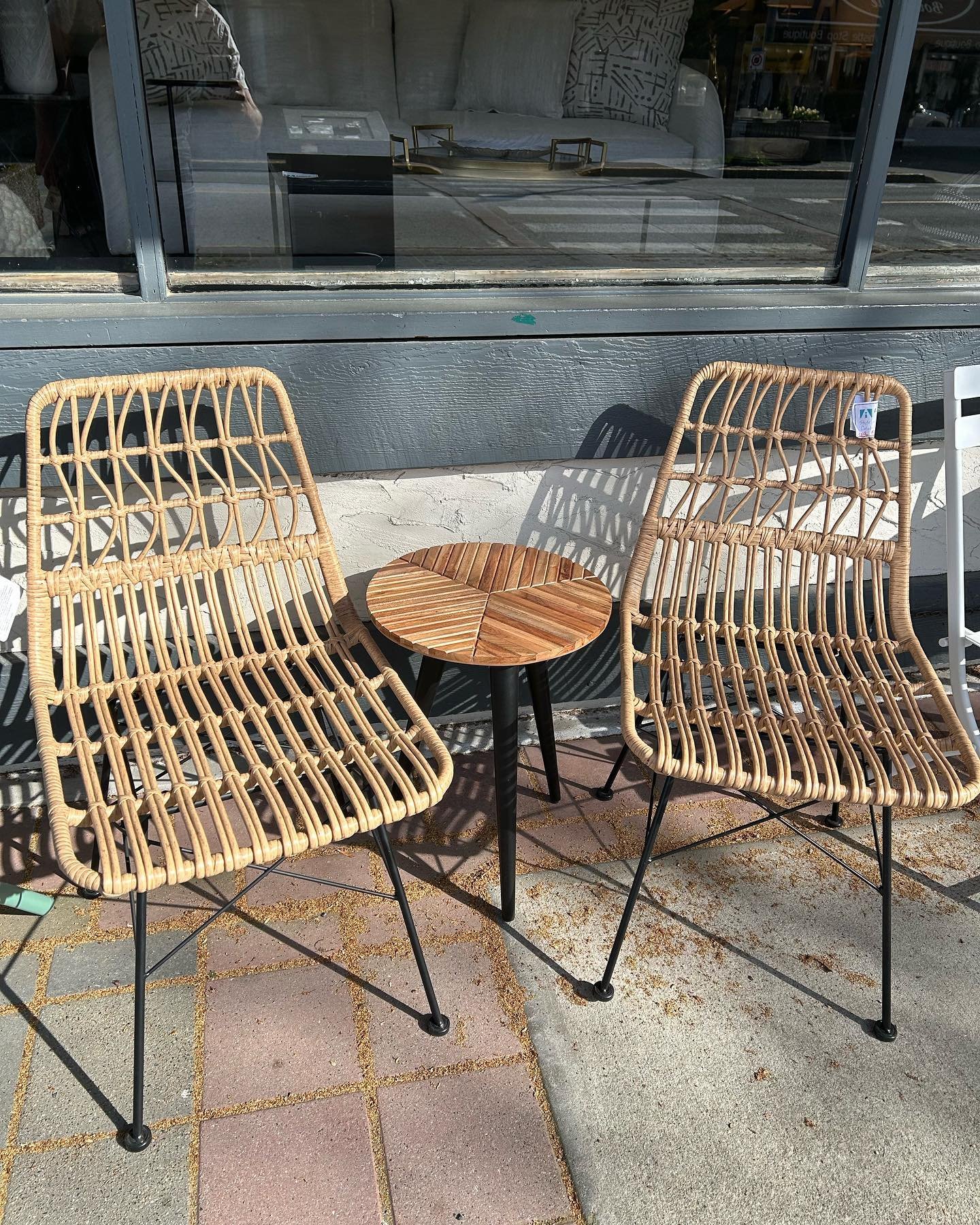 It&rsquo;s patio season!!! We have some lovely options to spruce up your outdoor living areas! AND they&rsquo;re all 
ON SALE!!! #bistroset #patio #outdoor #living