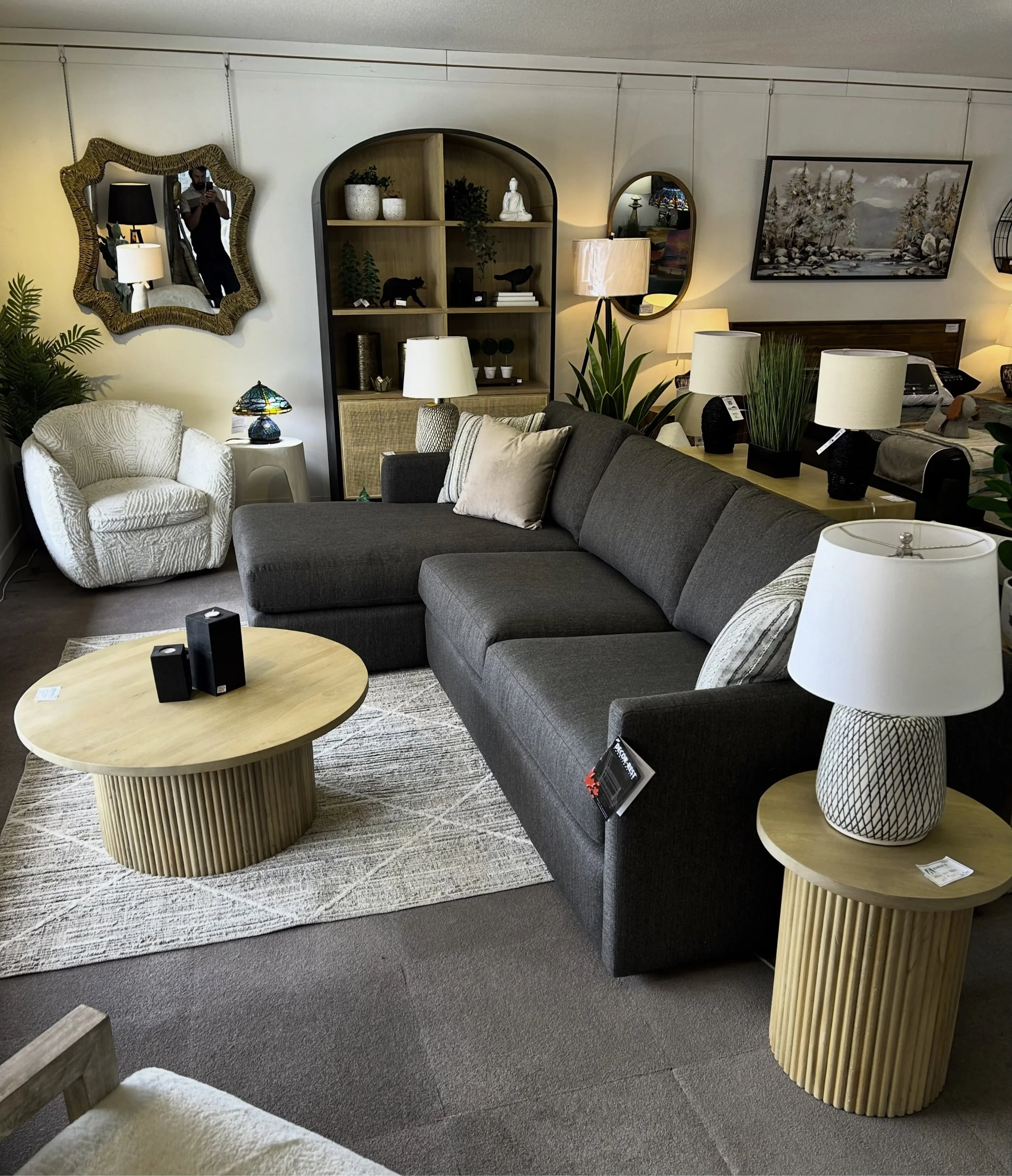 Have a look at the newest #sectional to grace our showroom floor!! The &lsquo;Malibu&rsquo; by @decorrest has been a client favourite over the years, not only for its #comfort and #style but the many options it available.

- hundreds of fabric or lea