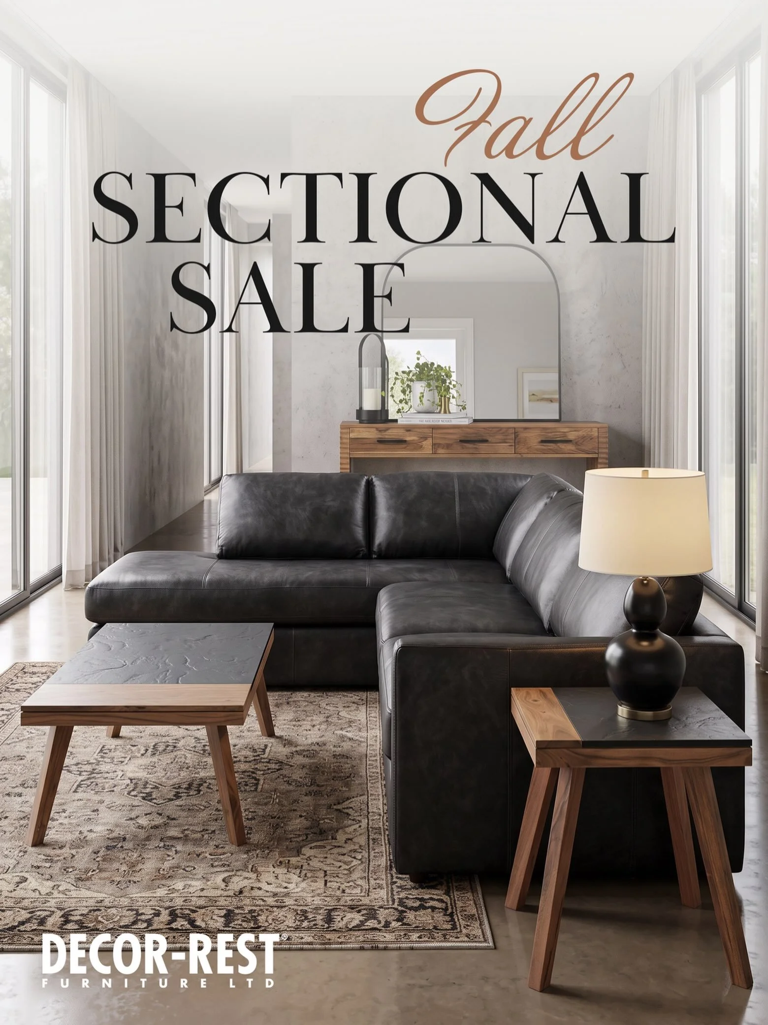 Good News!!! @decorrest has just launched its first ever &lsquo;Sectional SALE&rsquo;!!! 

From Sept 23 - Oct 12 enjoy some great savings on #canadianmade leather or fabric #sectionals 

If you&rsquo;ve been on the look out for some quality furniture