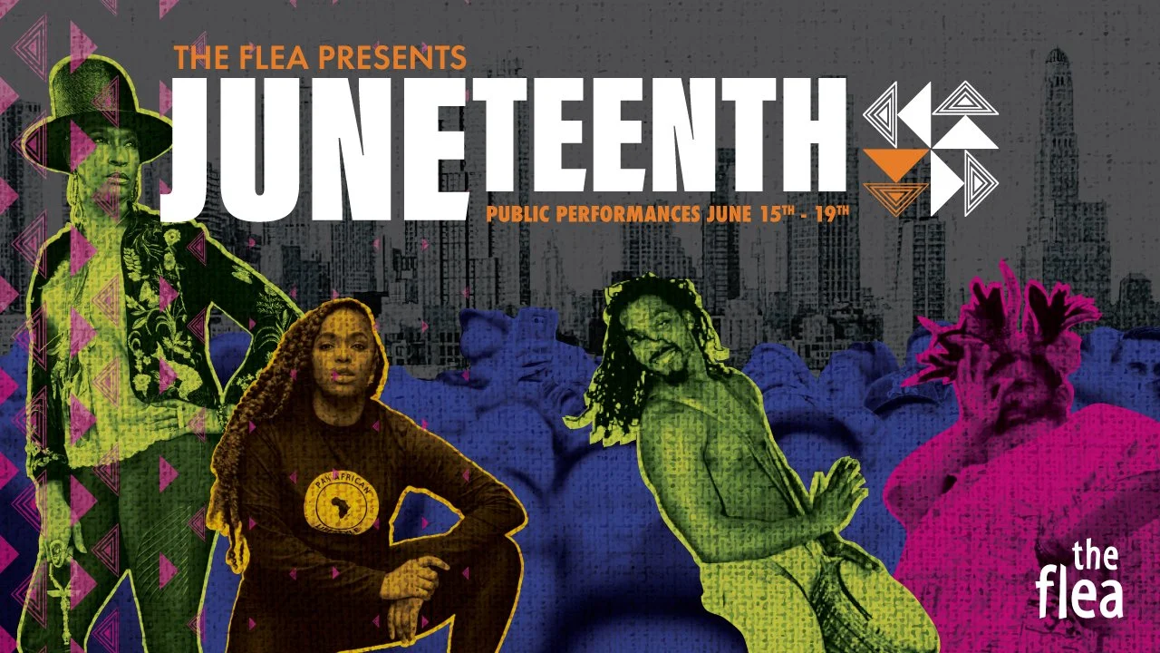 Announcing our FREE Juneteenth Programming, June 15-19, 2024. Key Art: Wesley Hall.