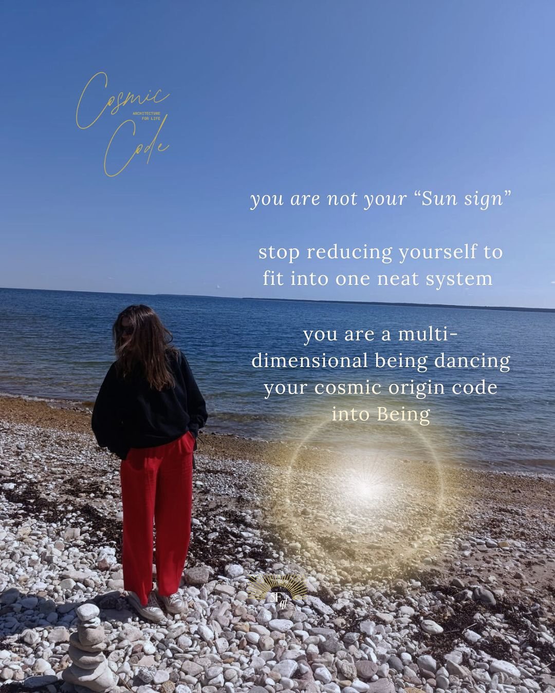 COSMIC CODE is your entry portal into the language of your inner universe 🌀

During 3 masterclasses, I&rsquo;ll guide you through the way of seeing cosmology as a living code that shows how life works for you &amp; through you. 

You are not a &ldqu