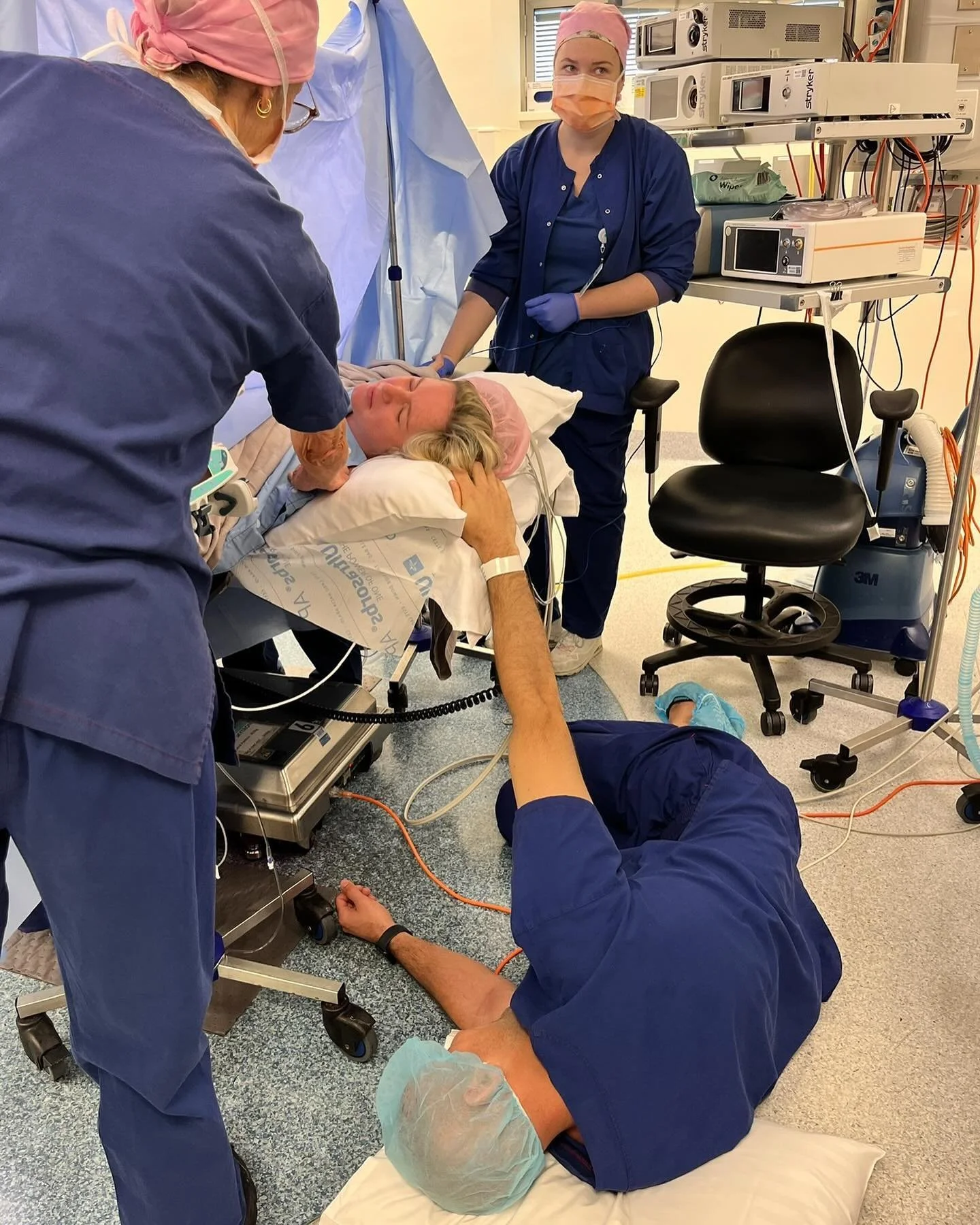 It&rsquo;s always the most confident ones&hellip;
It all got a bit too much for this dad on the big day!
He did make it for his daughter&rsquo;s grand arrival&hellip;