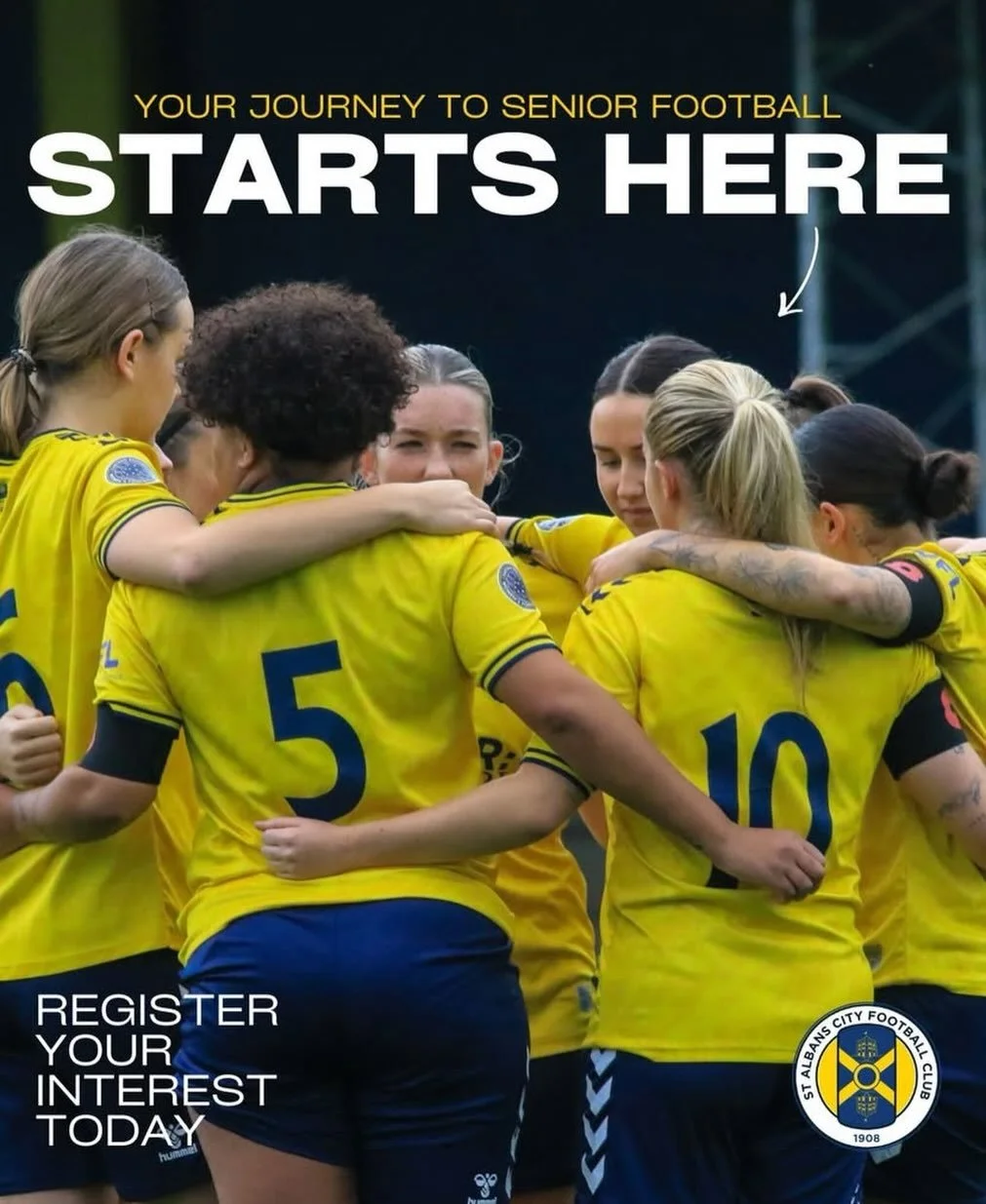 Your journey to senior football starts here 💛💙

Through @sacfcwomen Women&rsquo;s Development Team, ambitious players have a clear pathway to progress into senior football with St Albans City Women, training in a high-performance environment and al