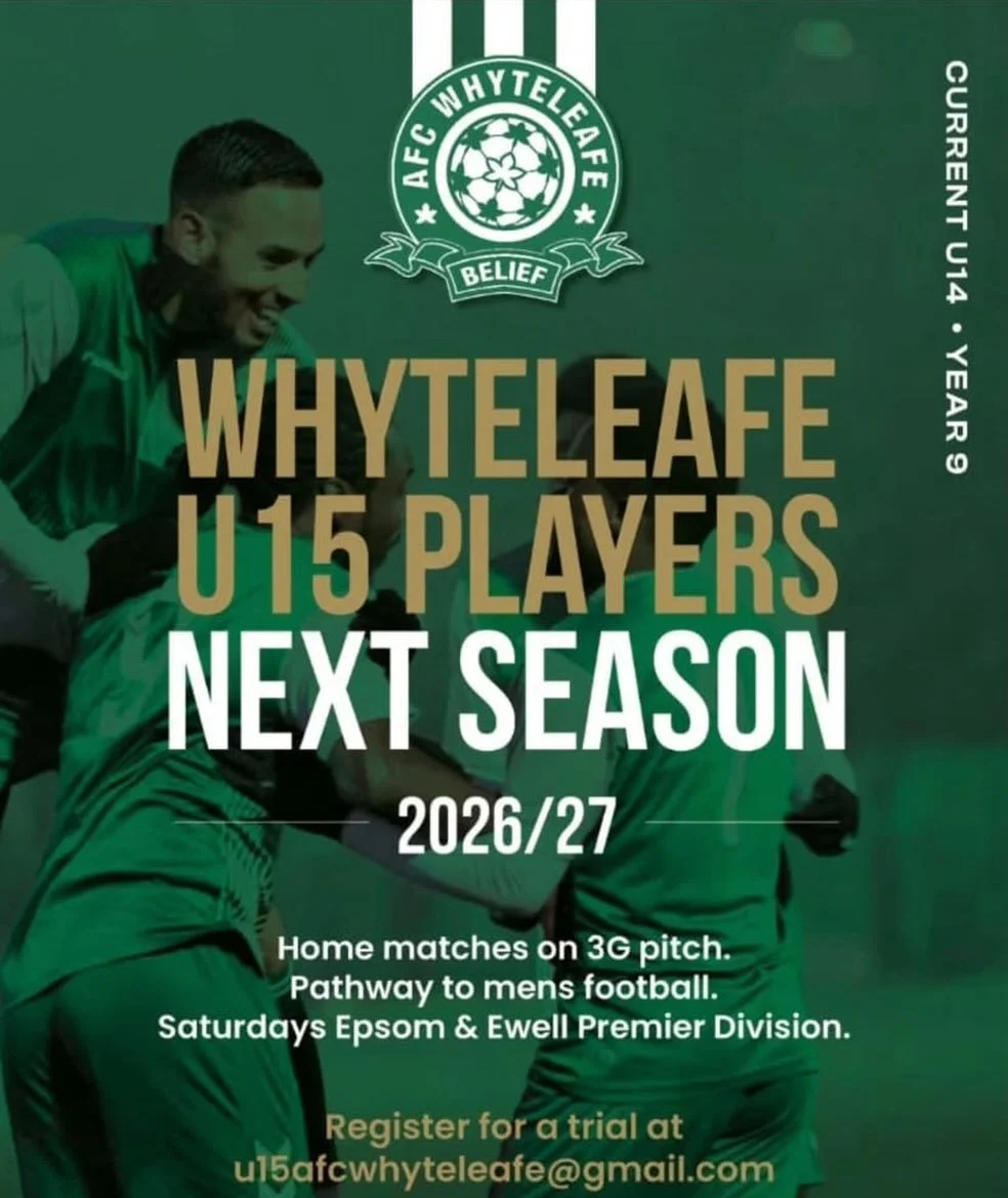 💚⚽️ Trials for U15 (Sept 26/27)

📨 @afcwhyteleafeu15s or email:
u15afcwhyteleafe@gmail.com 📲

#footballtrials #footballacademy #pftrials