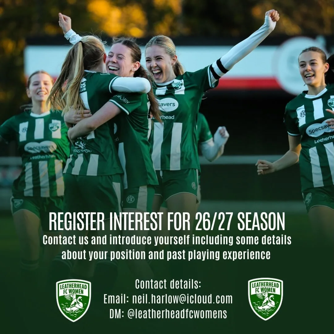 Want to join the Tanners? 🦢

Register your interest for the 26/27 season via the contact details on this post⚽️💚

@leatherheadfcwomens 

#footballtrials #pftrials #girlsfootball #womensfootball