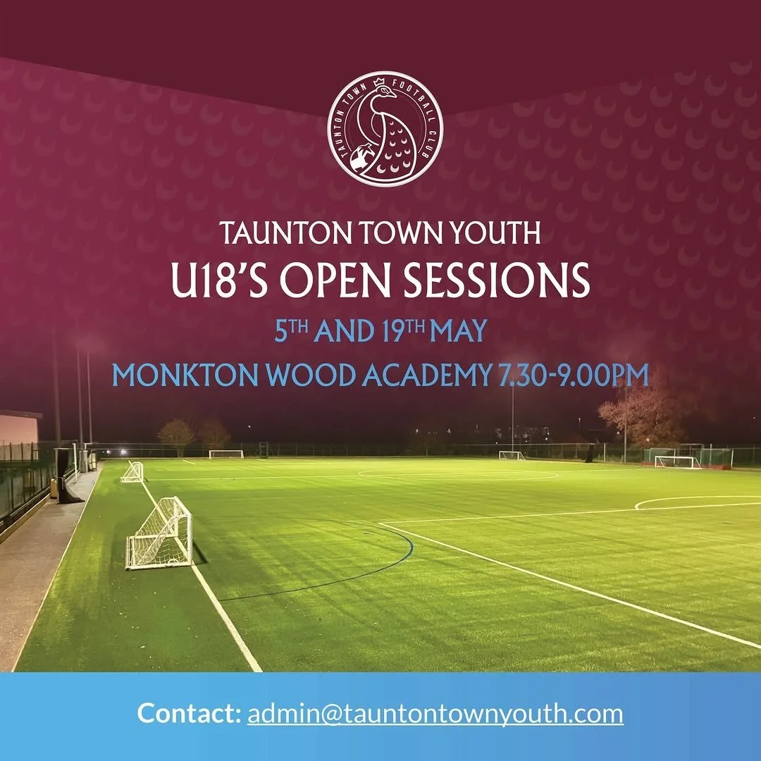 If you&rsquo;re interested in joining @tauntonyouthfcct U18s for the 26/27 season, please complete the link below, and a member of the team will get in touch with you soon to provide more information.

https://forms.office.com/e/R0s9rEwhAz?origin=lpr