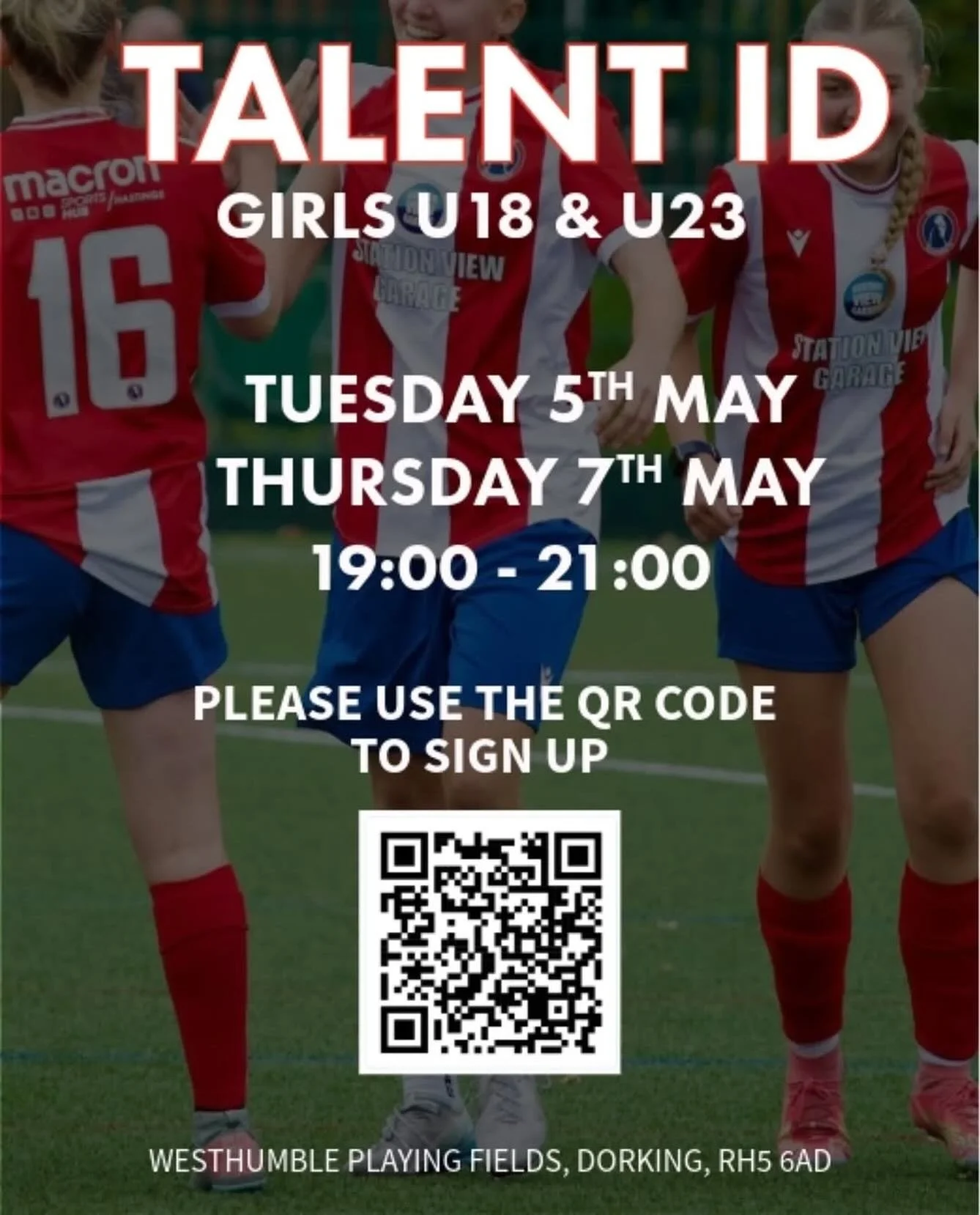 DWFA | GIRLS U18 &amp; U23 TRIALS FOR 26/27 🗓

@dwfcacademy are pleased to confirm trial dates for players interested in playing U18 or U23 competitive football next season ⏩️

Taking place on Tuesday May 5th &amp; Thursday May 7th at the spiritual 