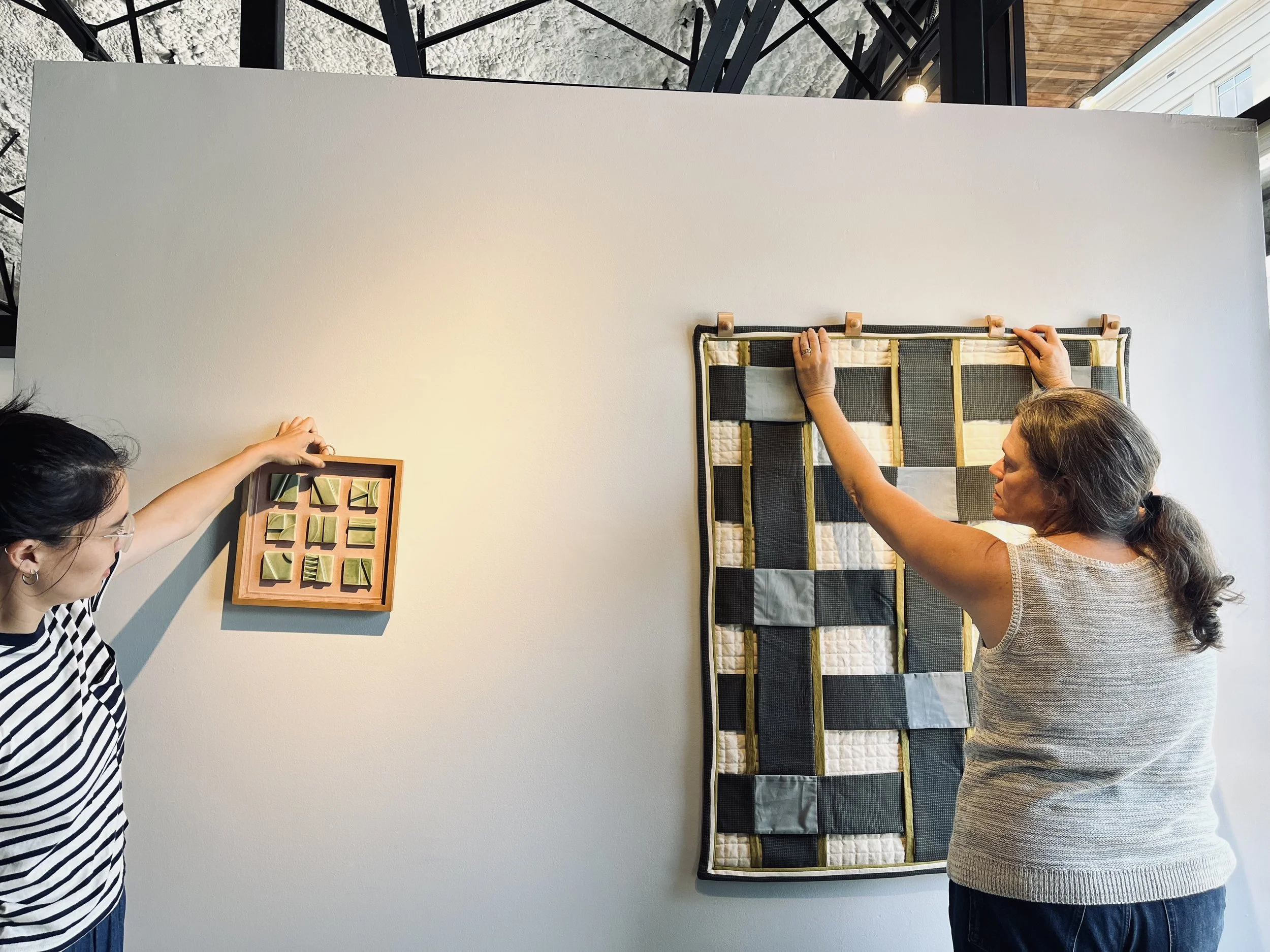 the process of installing was in it self a collaborative art piece