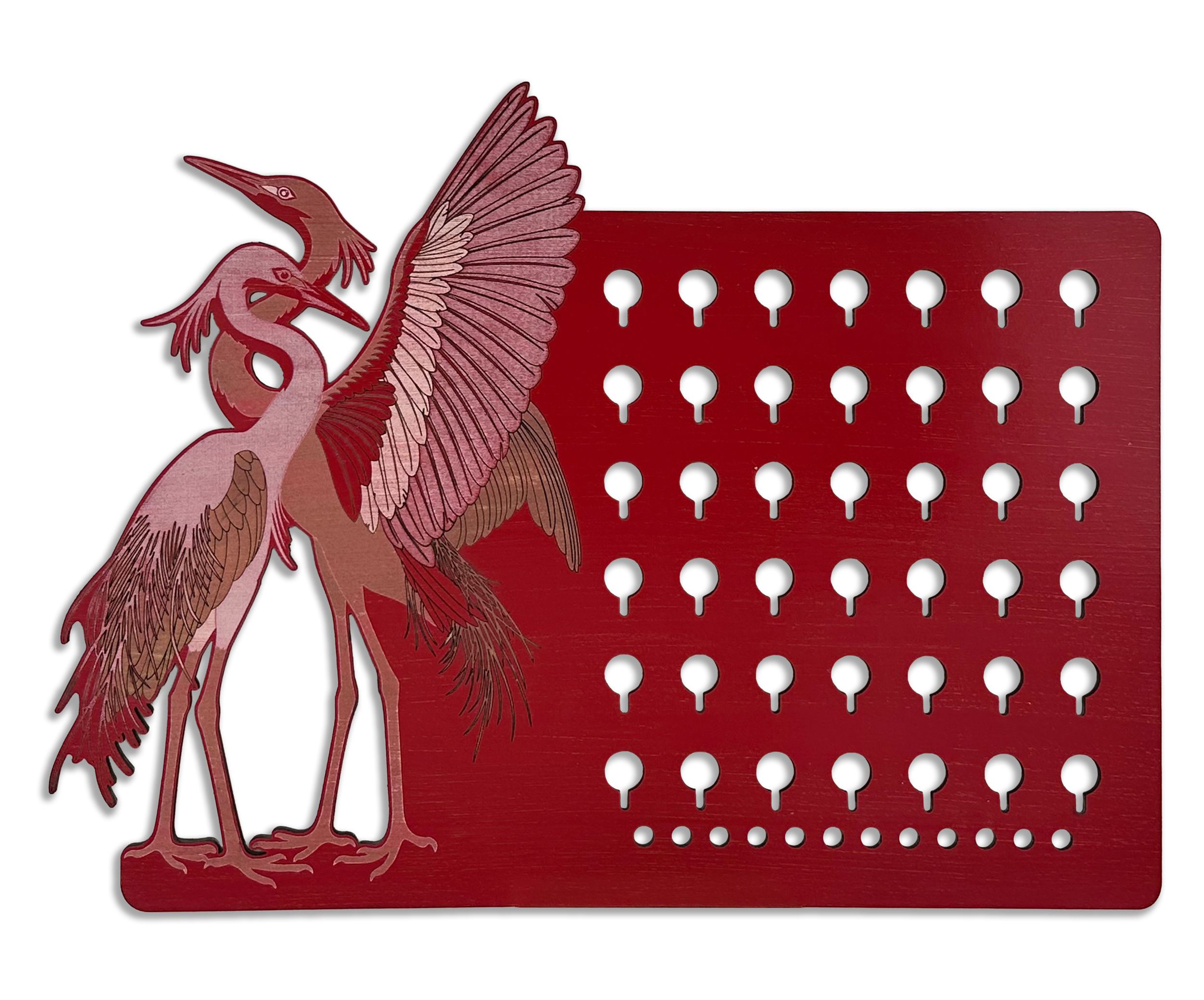 red-pink-gold heron earring.png