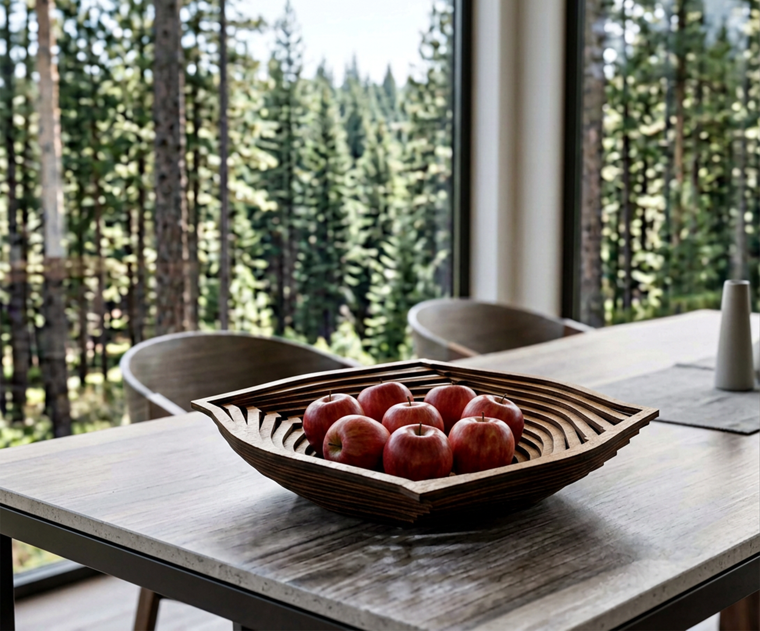 Spiral Wooden Bowls