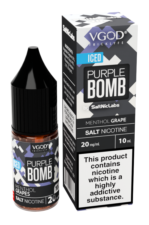 VGOD ELiquid ICED Purple Bomb SaltNic
