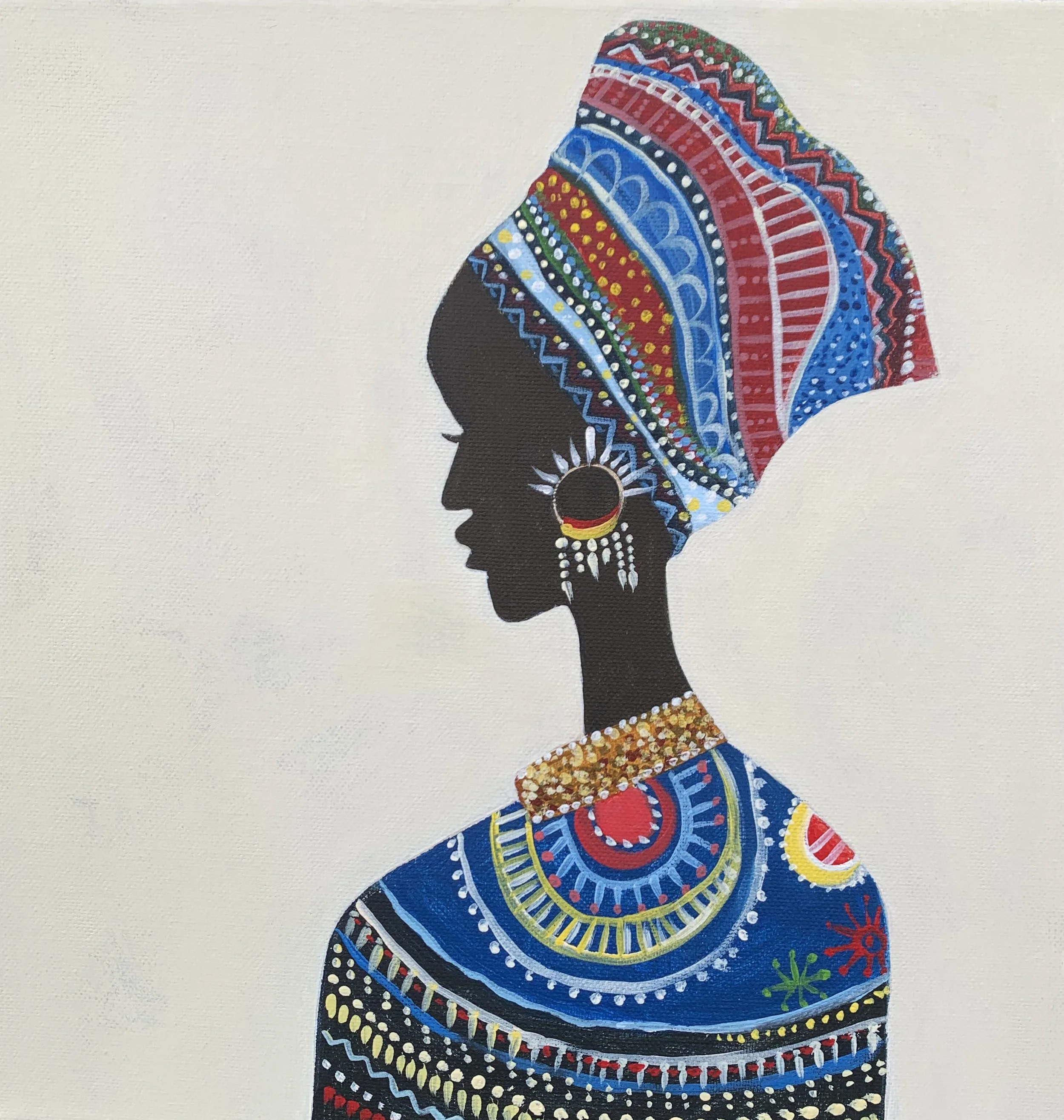 "African woman" - Art print