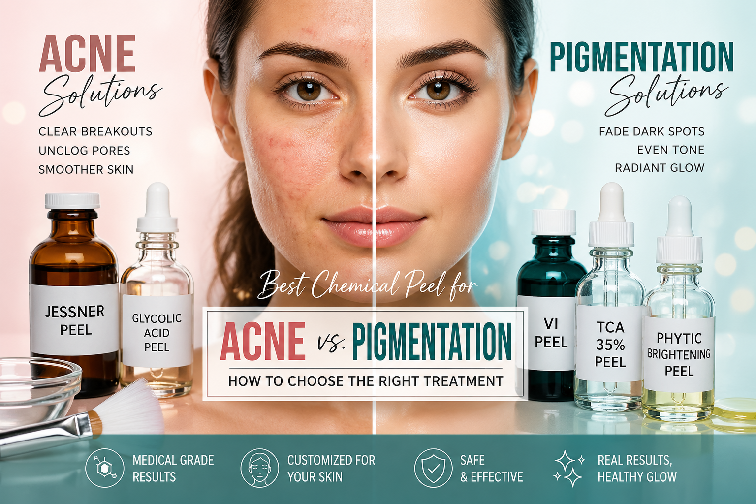 Best Chemical Peel for Acne vs. Pigmentation: How to Choose the Right Treatment