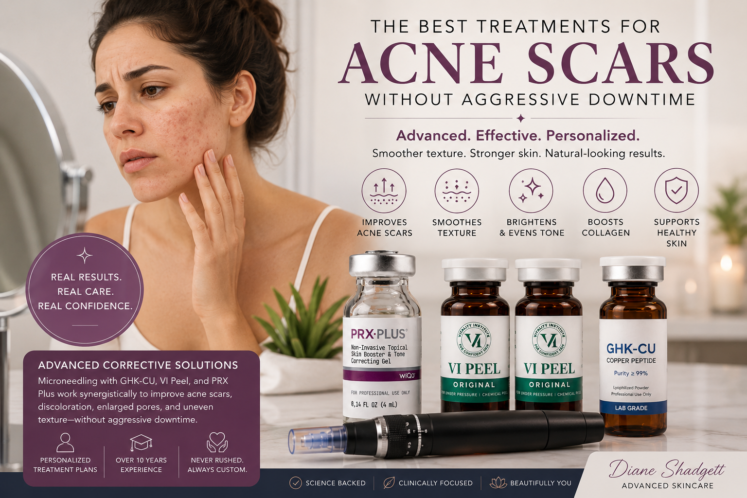 The Best Treatments for Acne Scars Without Aggressive Downtime